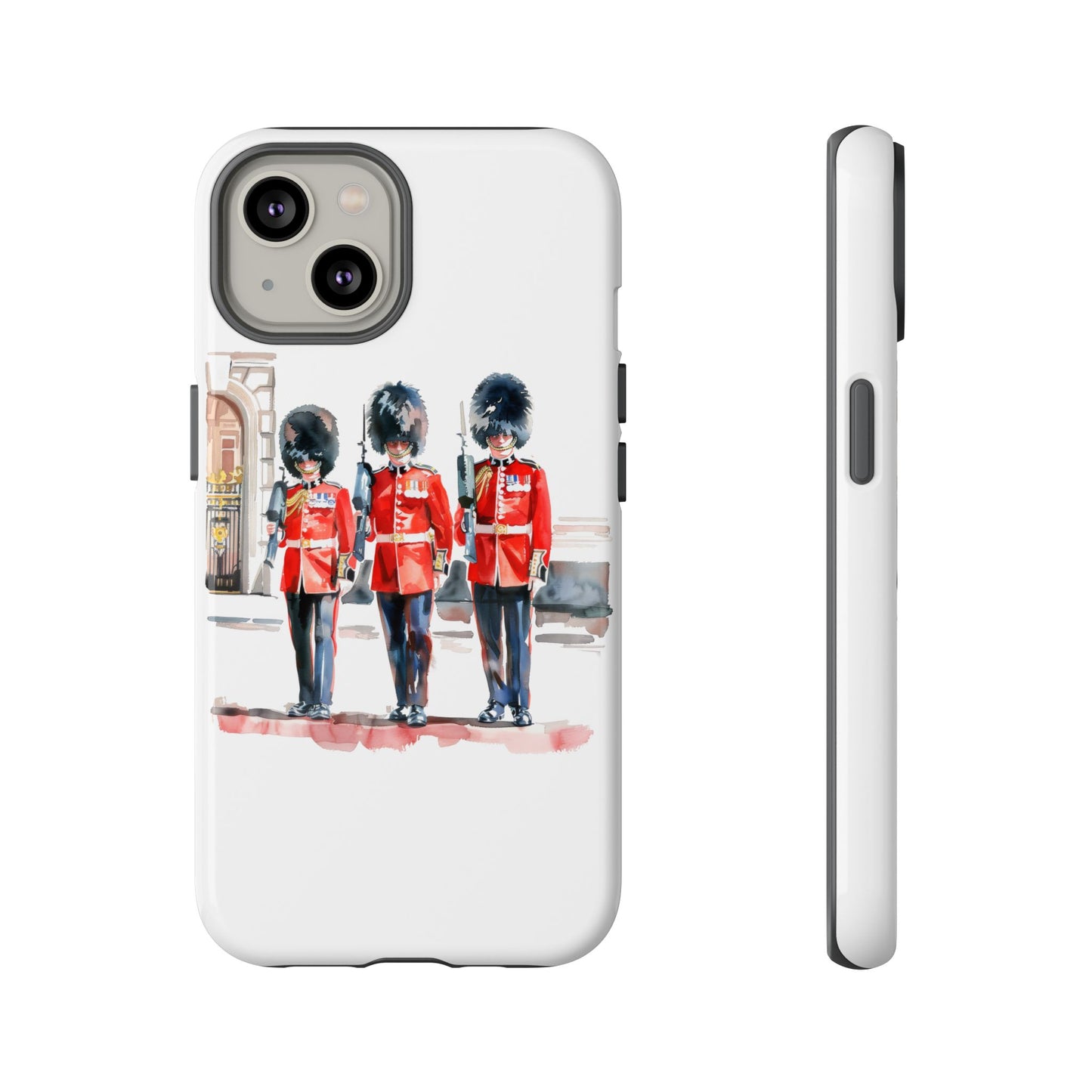 Phone Case with Royal Guard Design, Unique Cell Cover, London Souvenir, Tough Phone Case, Gift for Travelers, Stylish Street Photography