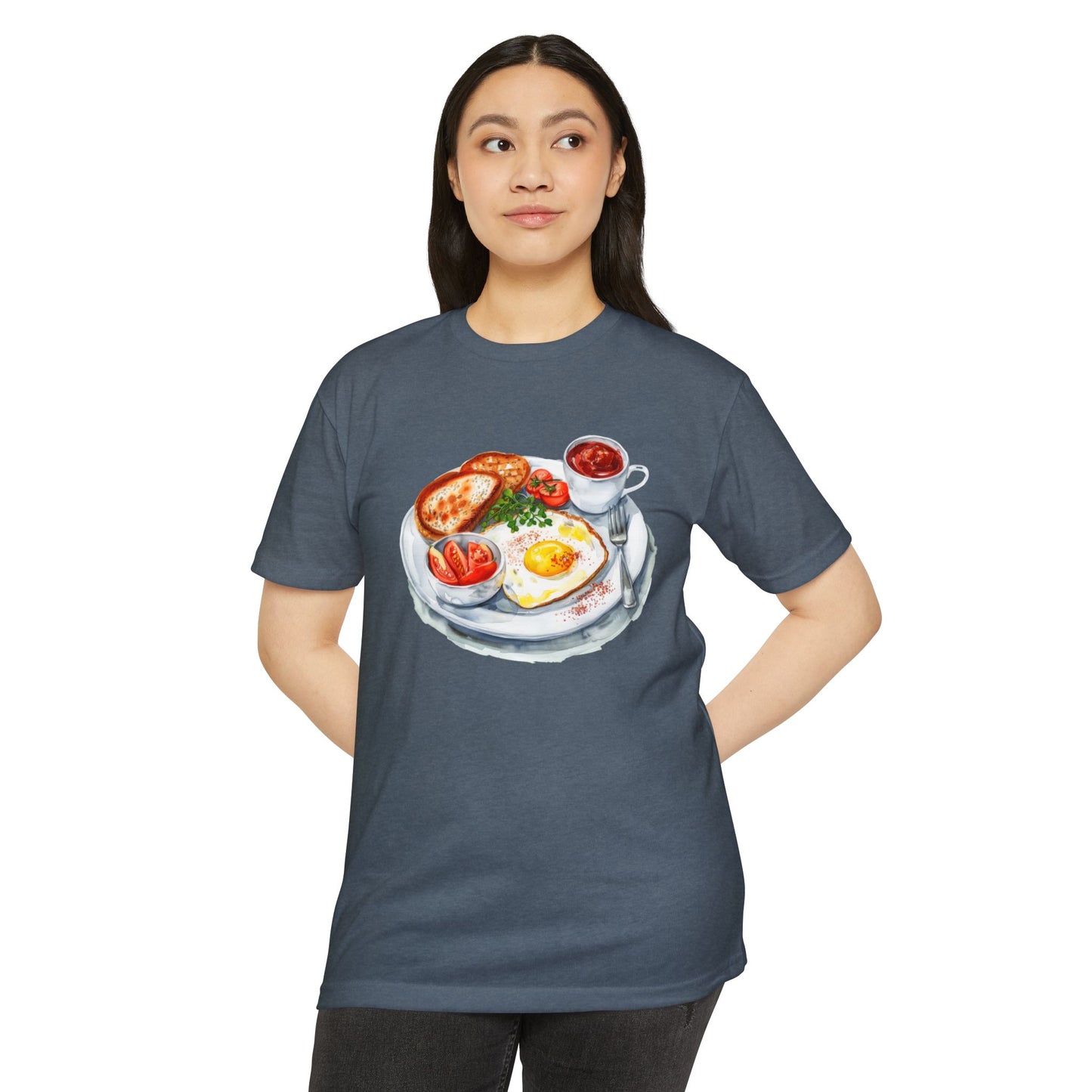 Unisex CVC Jersey T-shirt - Elegant British Breakfast