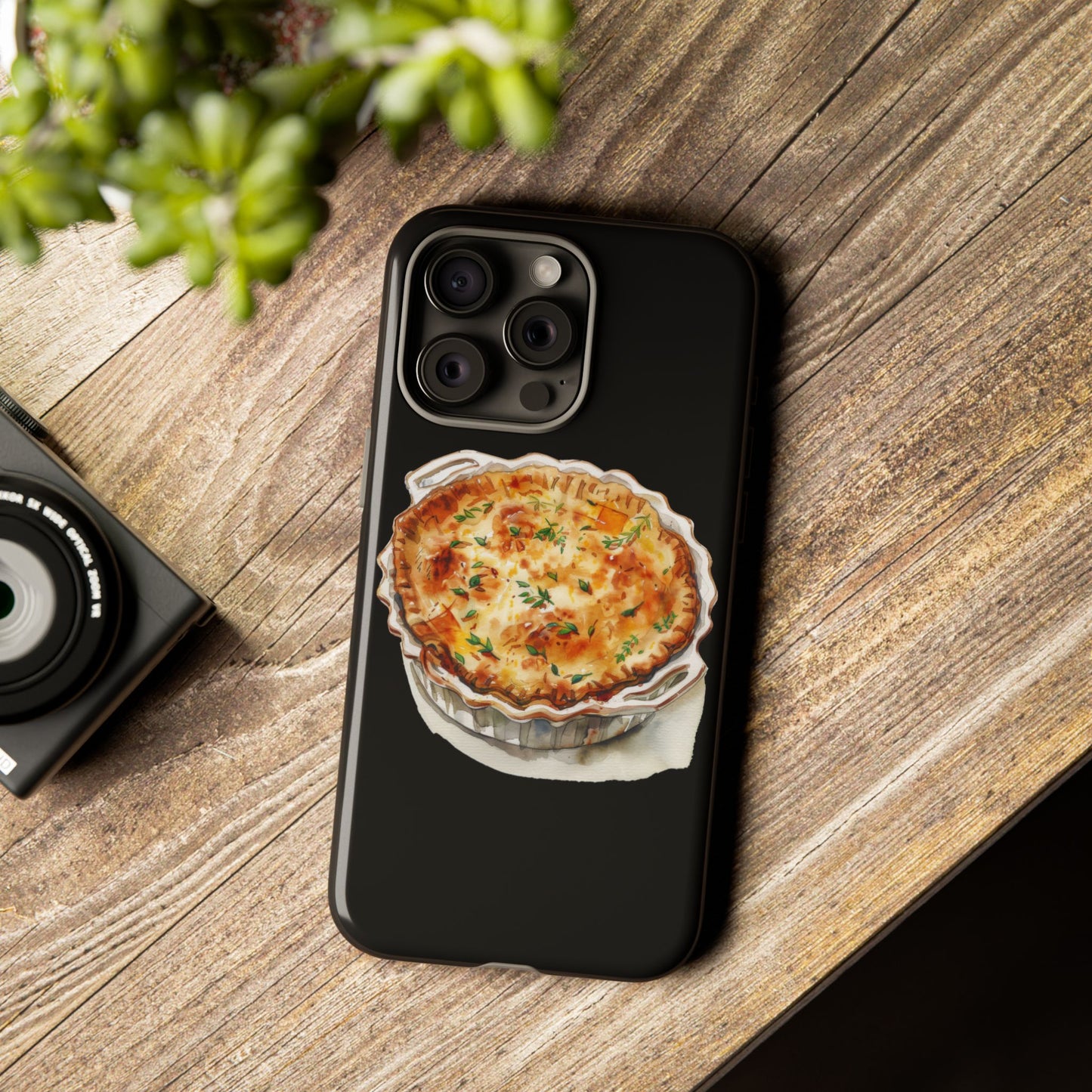 Quiche Phone Case - Funky Kitchen Decor, Foodie Gift, Chef Accessories, Culinary Art, Quirky Phone Cover