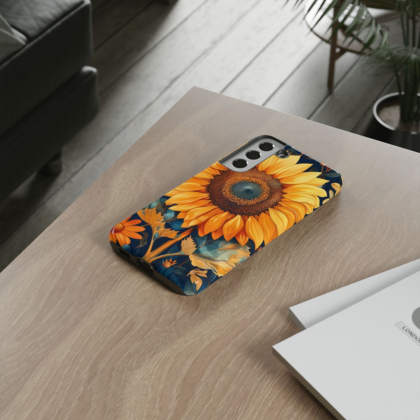 Sunflower Phone Case - Floral Design for Nature Lovers, Cute Spring Accessory, Gift for Her, Eco-Friendly Cover