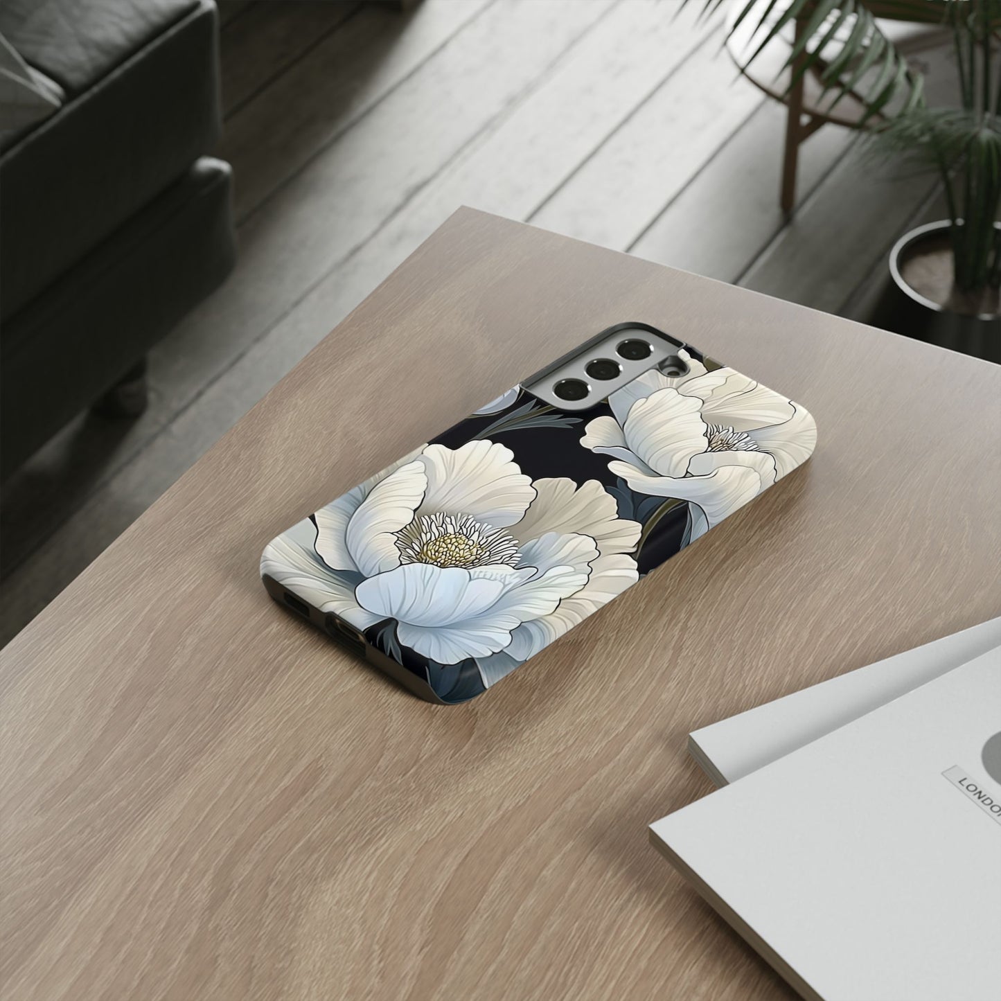 Floral Phone Case, Tough Cases for Women, Stylish Phone Cover, Floral Design Phone Protector, Nature Inspired Tech Accessories