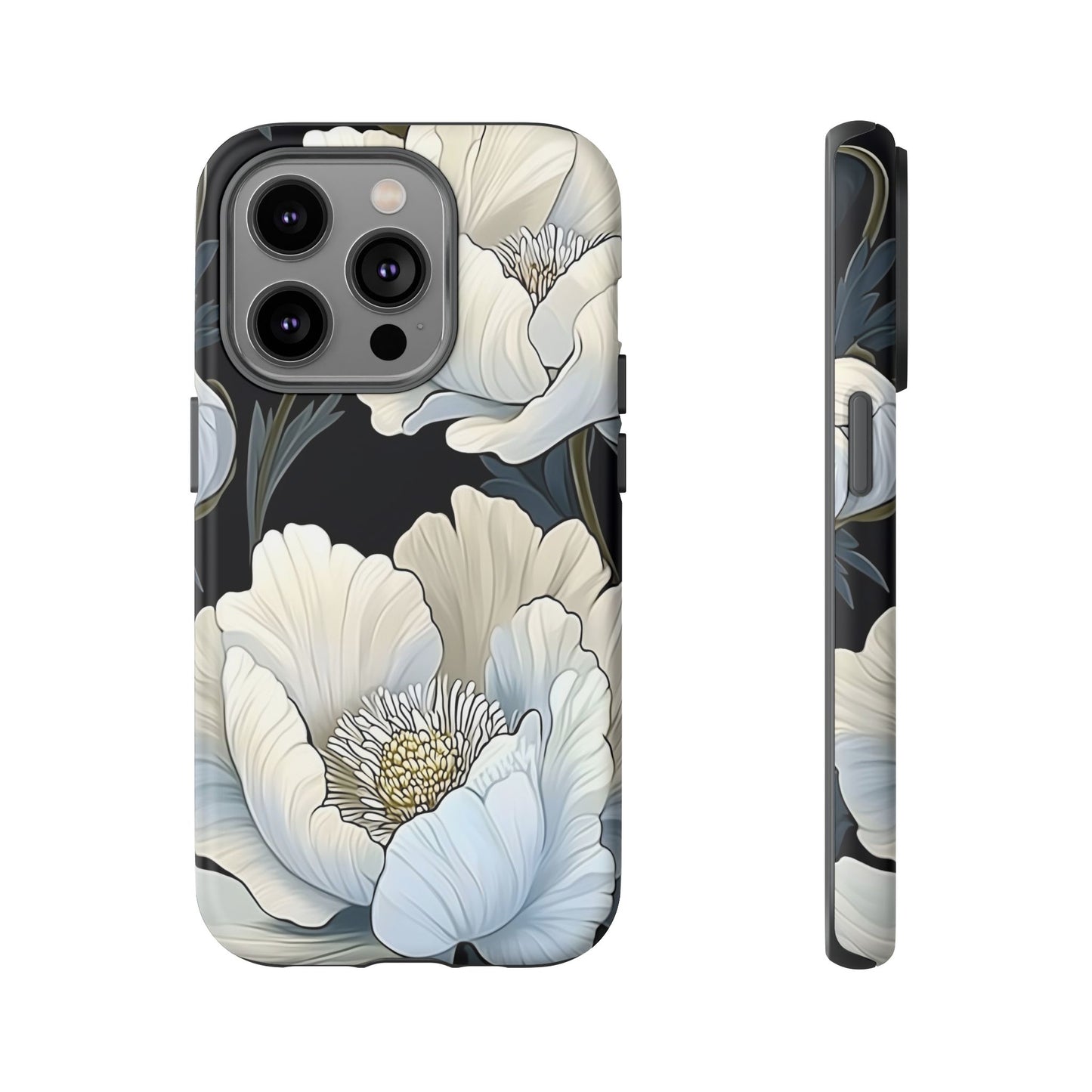 Floral Phone Case, Tough Cases for Women, Stylish Phone Cover, Floral Design Phone Protector, Nature Inspired Tech Accessories