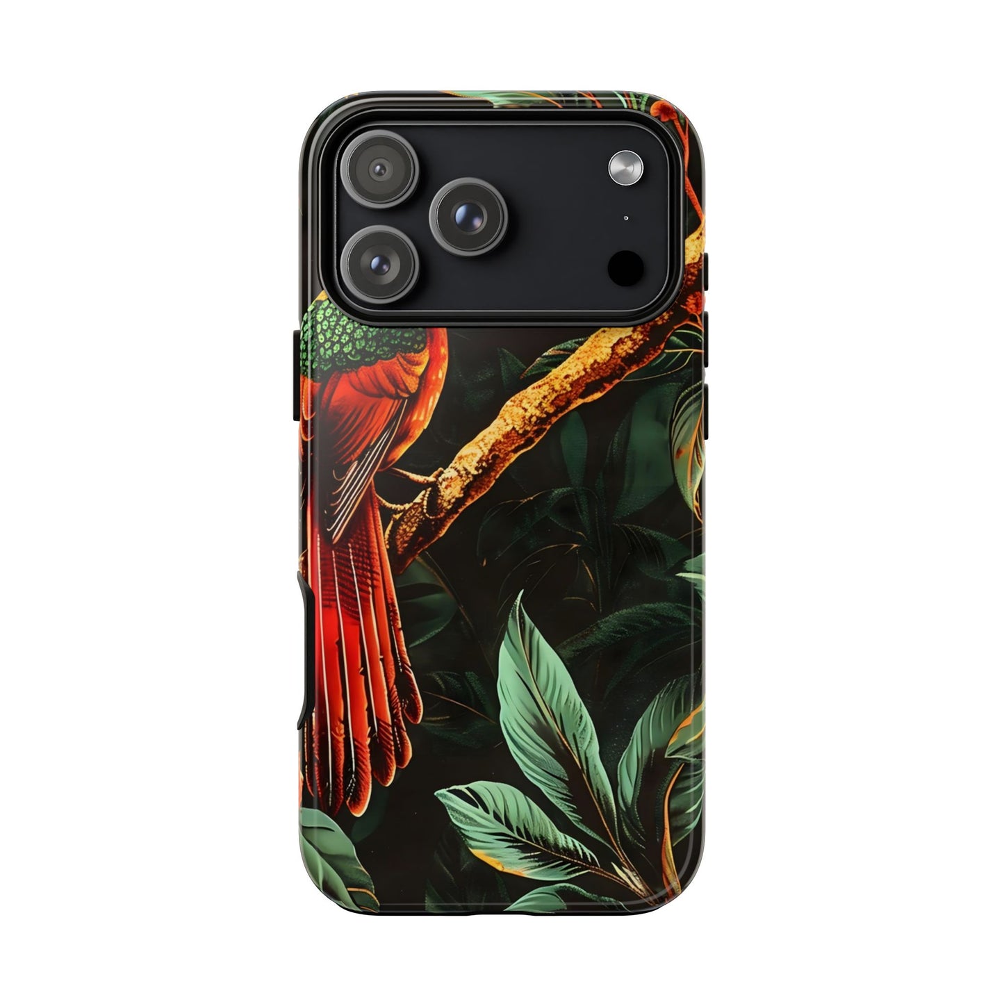 Tough Cases for Nature Lovers, Tropical Bird Phone Case, Eco-Friendly Cover, Gift for Bird Watchers, Vibrant Floral Design