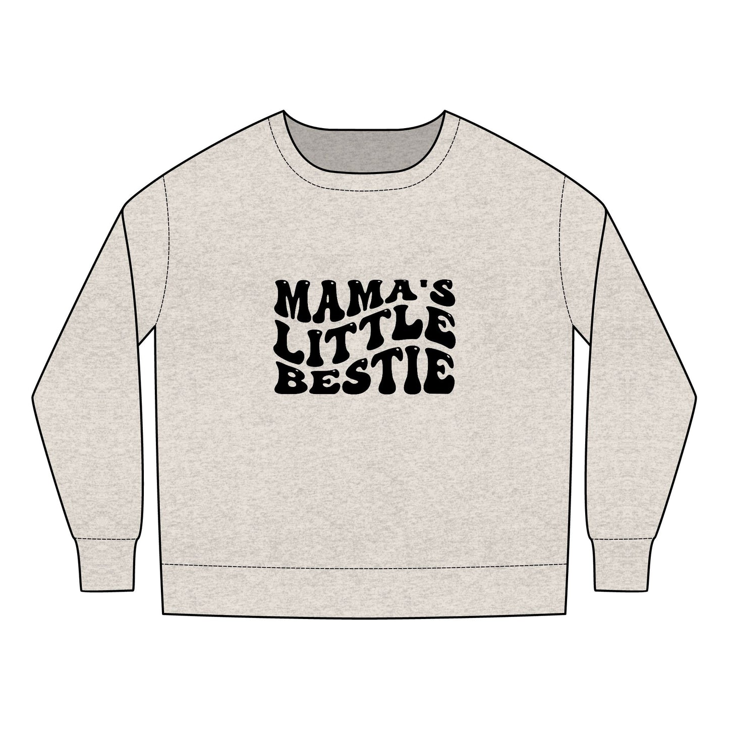 Toddler Sweatshirt - Mama's Little Bestie SVG PNG Design