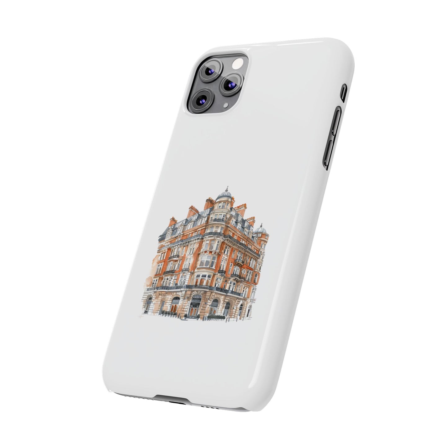 Chic Architectural Slim Phone Cases, Stylish Phone Covers, Unique Cityscape Cases, Gift for Urban Lovers, Trendy Smartphone Accessories