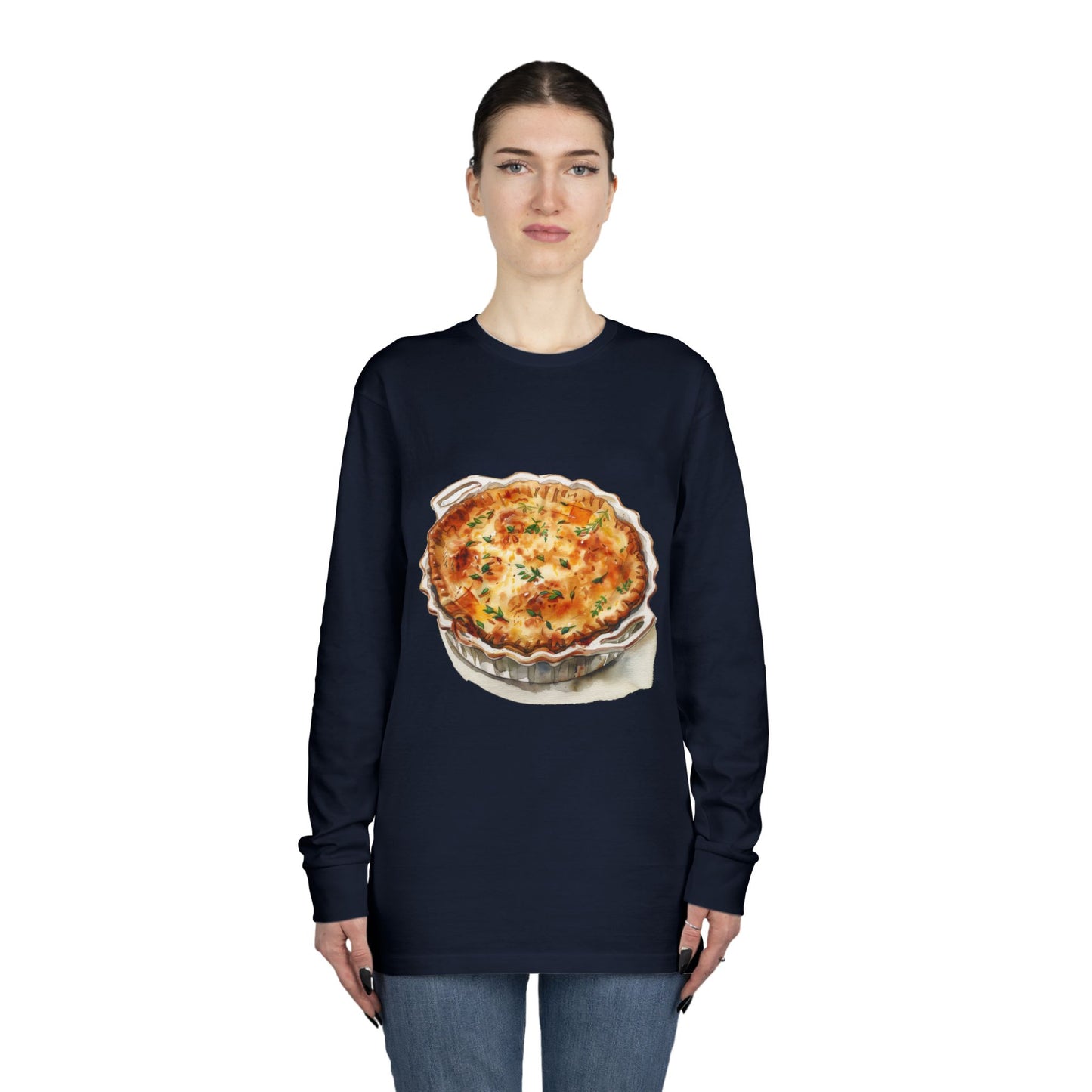 Long Sleeve Crewneck Tee - Traditional Royal British Meals