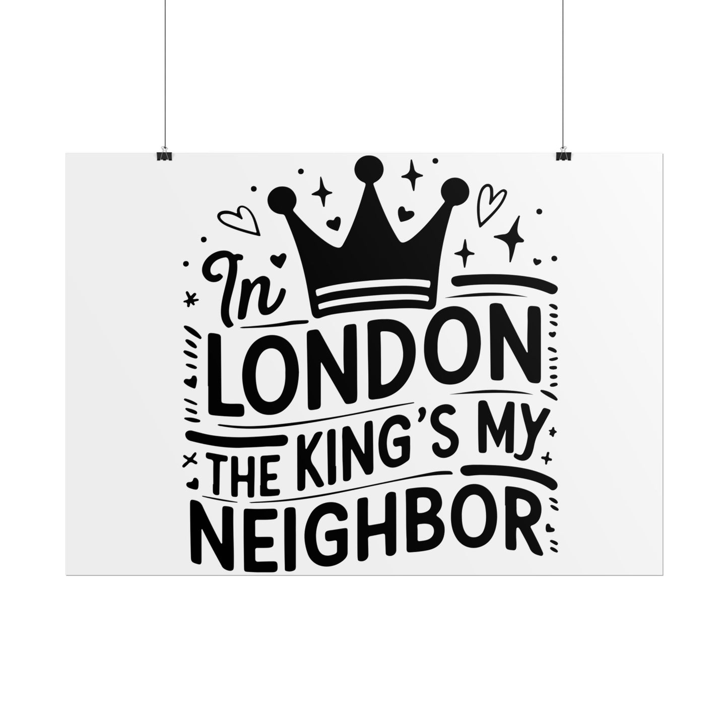 London Themed Rolled Poster - Whimsical Art Print for Home Decor, Gifts, Travel Lovers, Wall Art, Inspirational Quote
