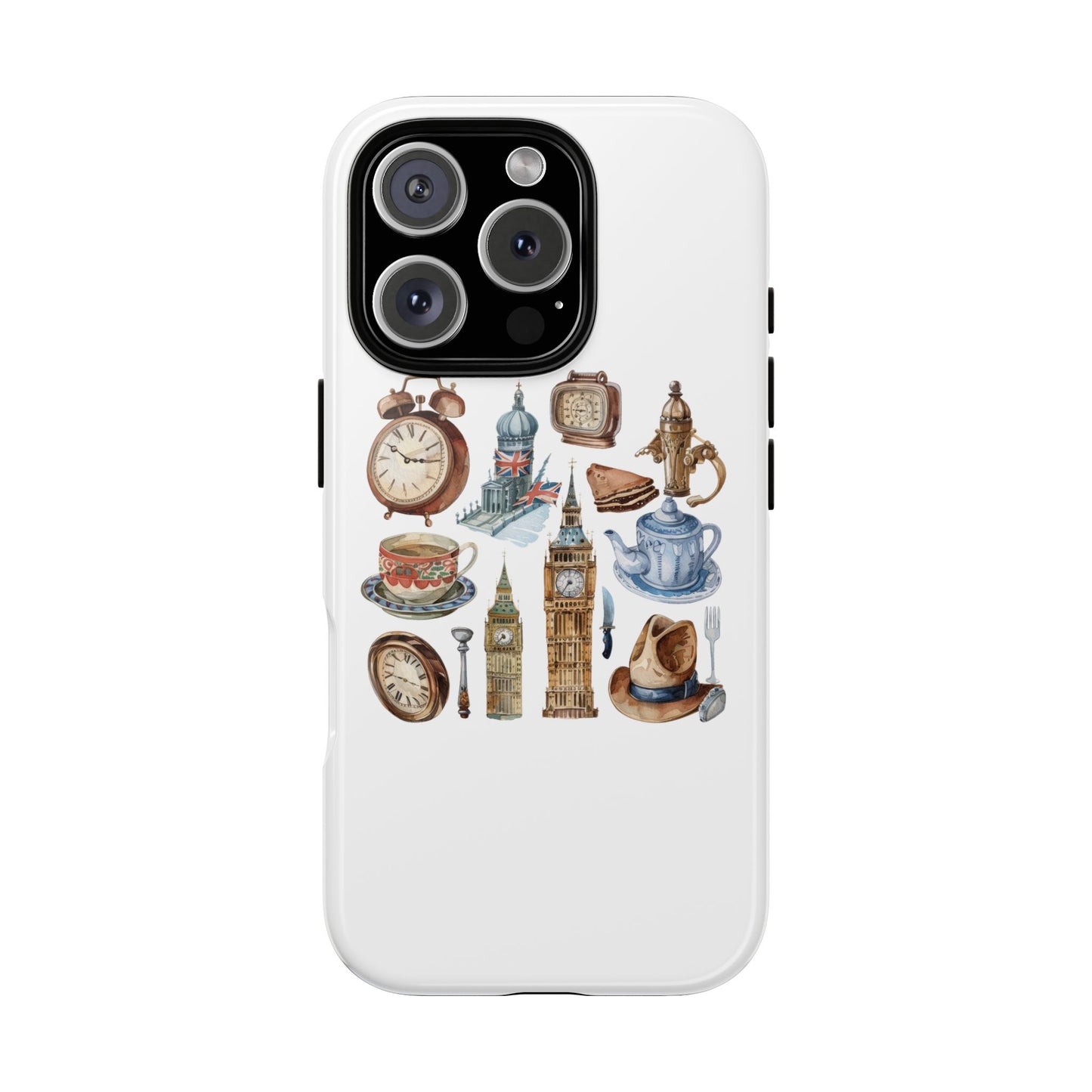 Vintage Illustrative Phone Case, Whimsical Tough Phone Cover, Gifts for Her, Unique Cell Phone Accessory