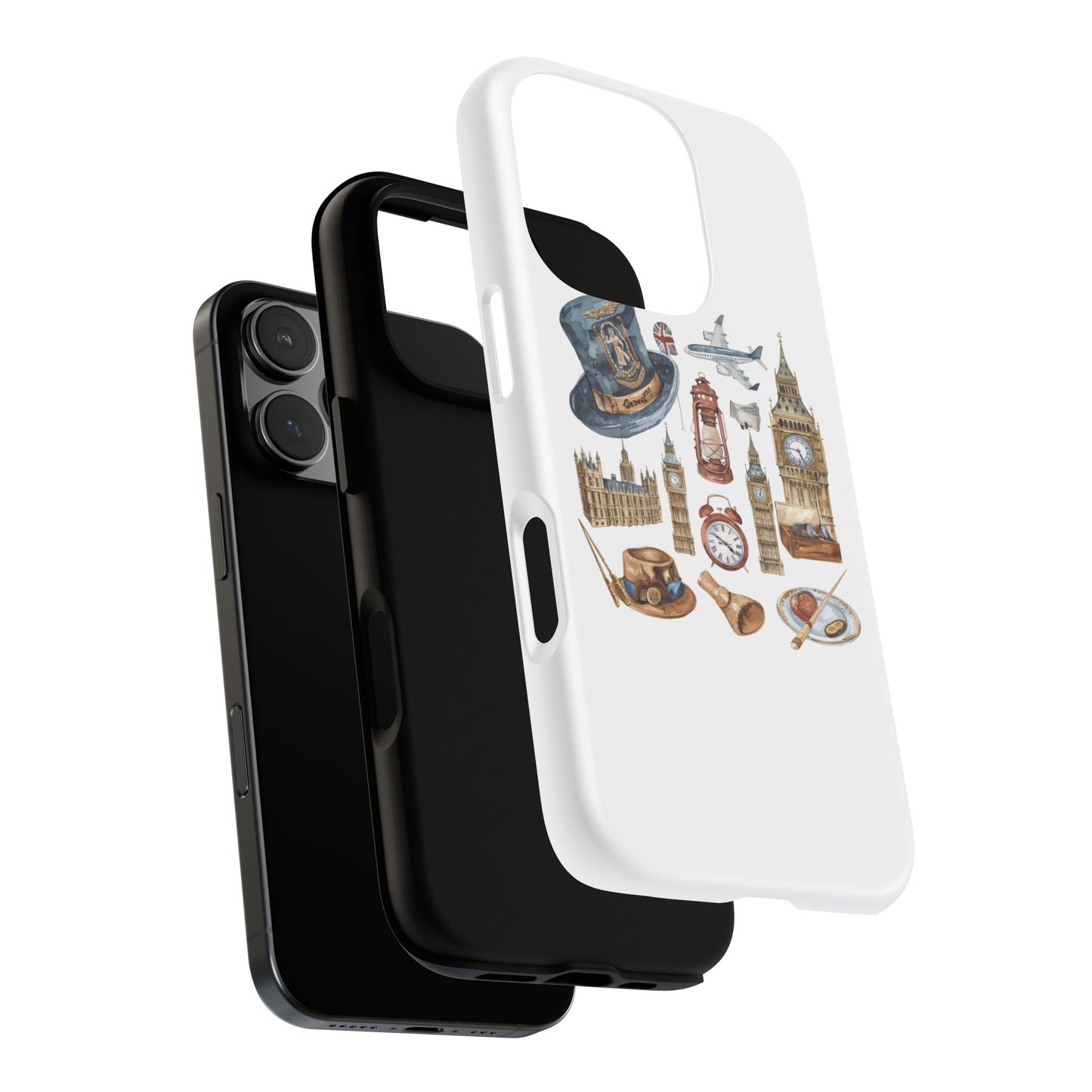 London-Themed Phone Case, Durable iPhone Cover, Gift for Travelers, Unique Cell Phone Accessories, Stylish Gadget Protection