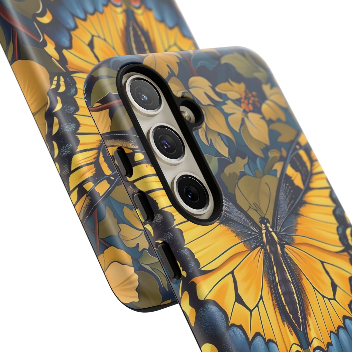 Colorful Butterfly Phone Case, Floral Design, Tough Cases, Protective Cover, Gifts for Nature Lovers, Birthday Present