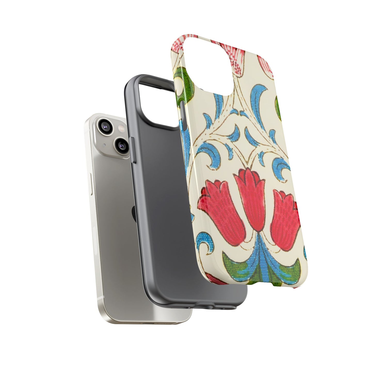 Floral Phone Case - Tough Cases | Stylish Protection, Gift for Her, Boho Phone Cover, Spring Accessory, Cute Tech
