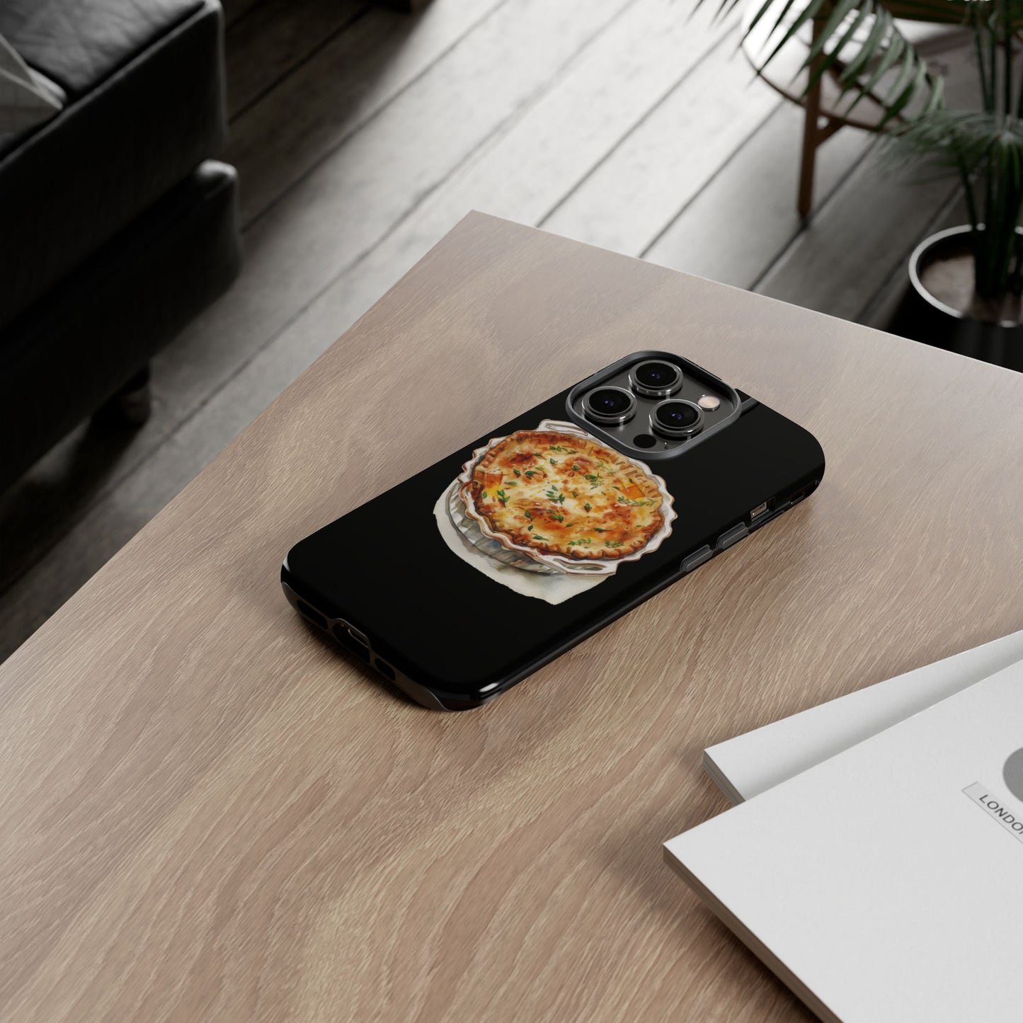 Quiche Phone Case - Funky Kitchen Decor, Foodie Gift, Chef Accessories, Culinary Art, Quirky Phone Cover