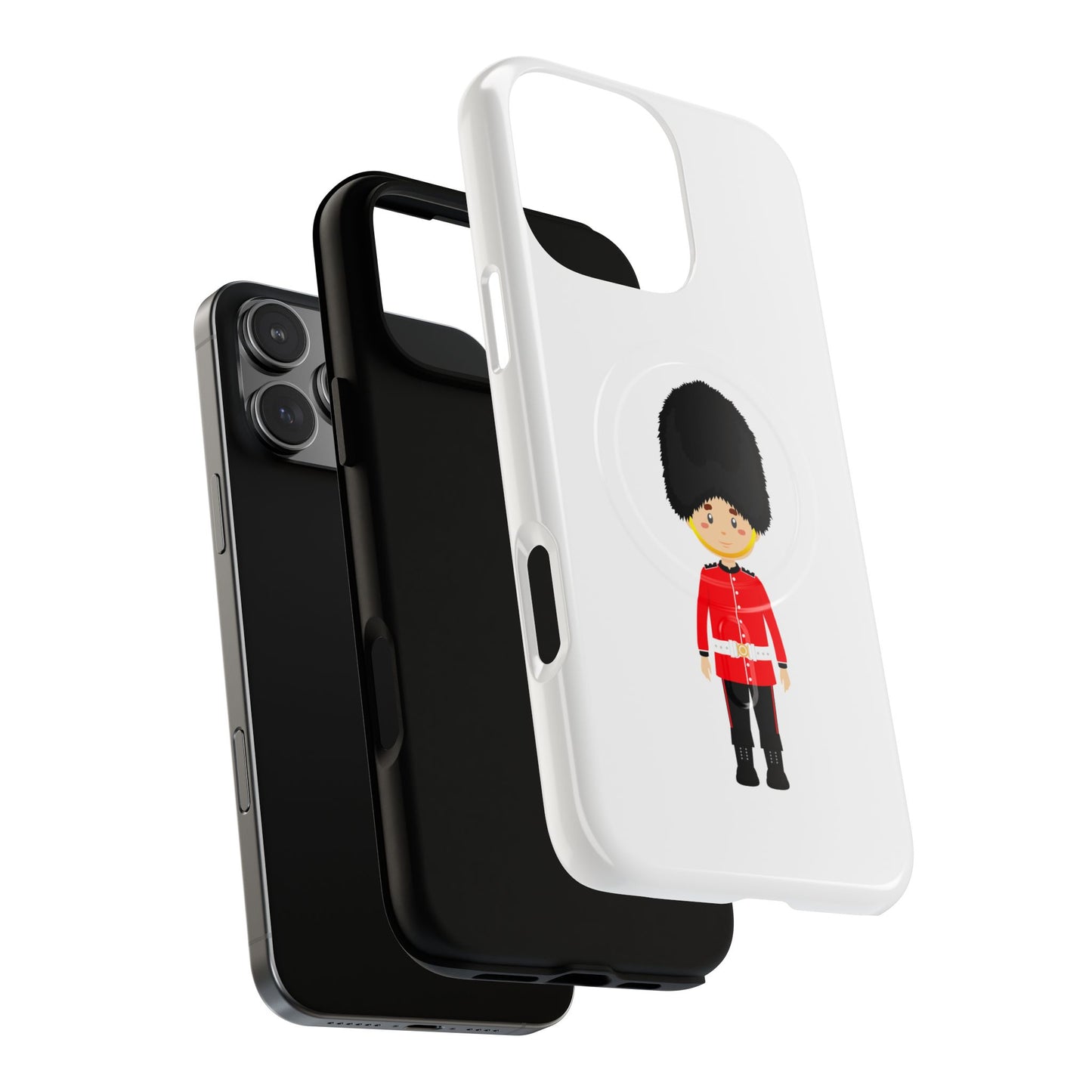 Tough Magnetic Phone Cases with Royal Guard Design - Fun Gift for Kids, Phone Protection, Unique Accessories, Birthday Present, Holiday Gift