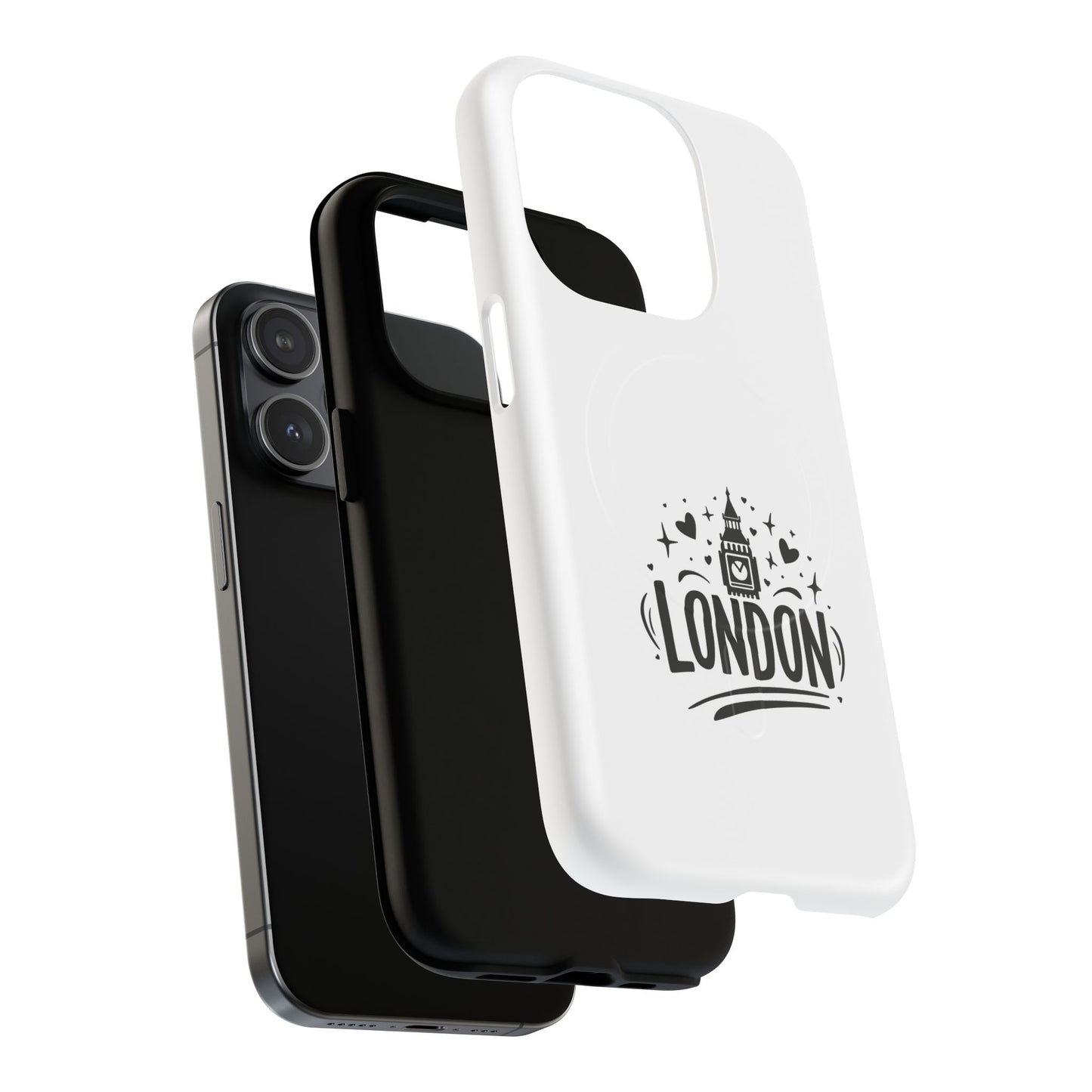 Stylish London-themed Magnetic Phone Case - Durable Protection, Perfect Gift, Unique Design, Travel Accessory, Personalized Cell Cover