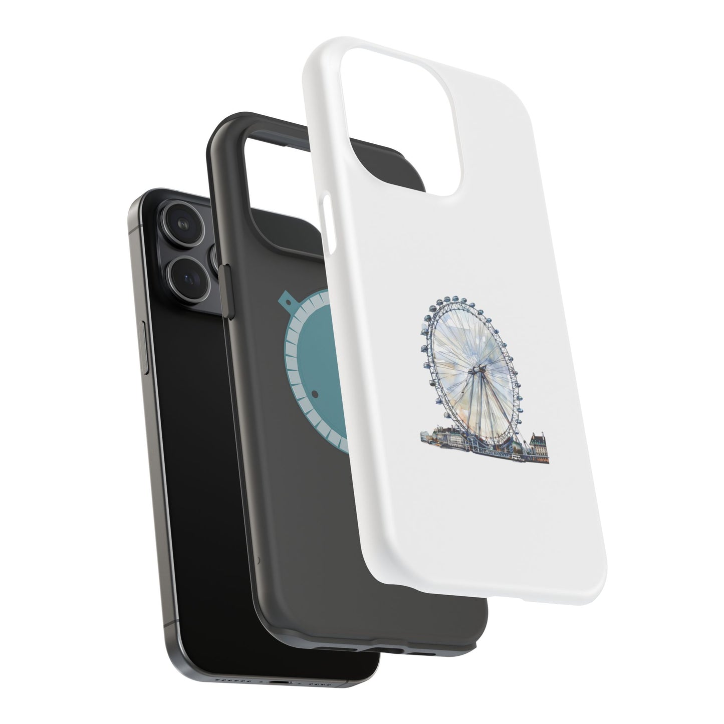 Stylish Magnetic Phone Cases with London Eye Design, Custom Phone Covers, Unique Gift for Travelers, Chic Electronic Accessories