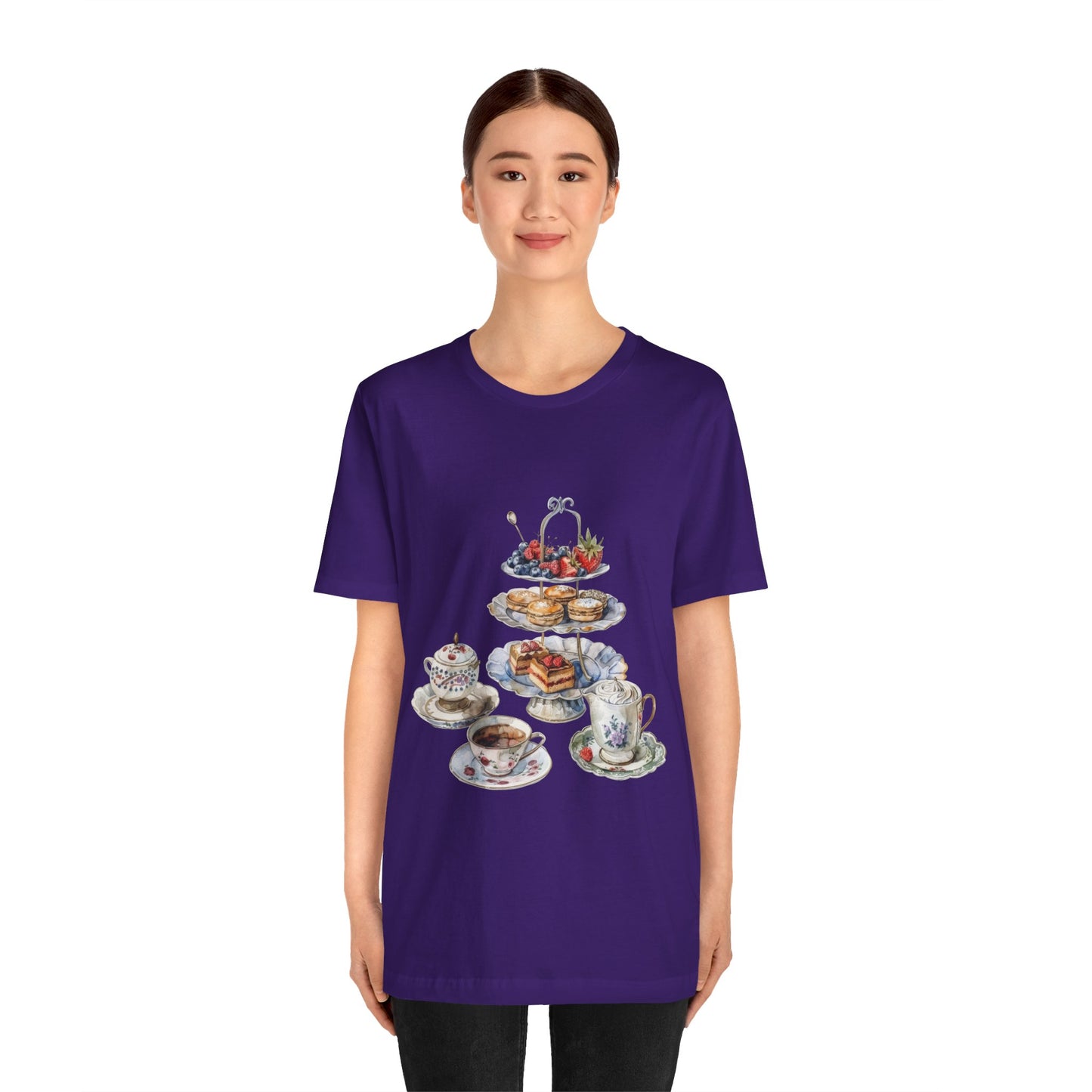 Unisex Jersey Short Sleeve Tee - Savoring Britain - A Journey Through British Cuisine