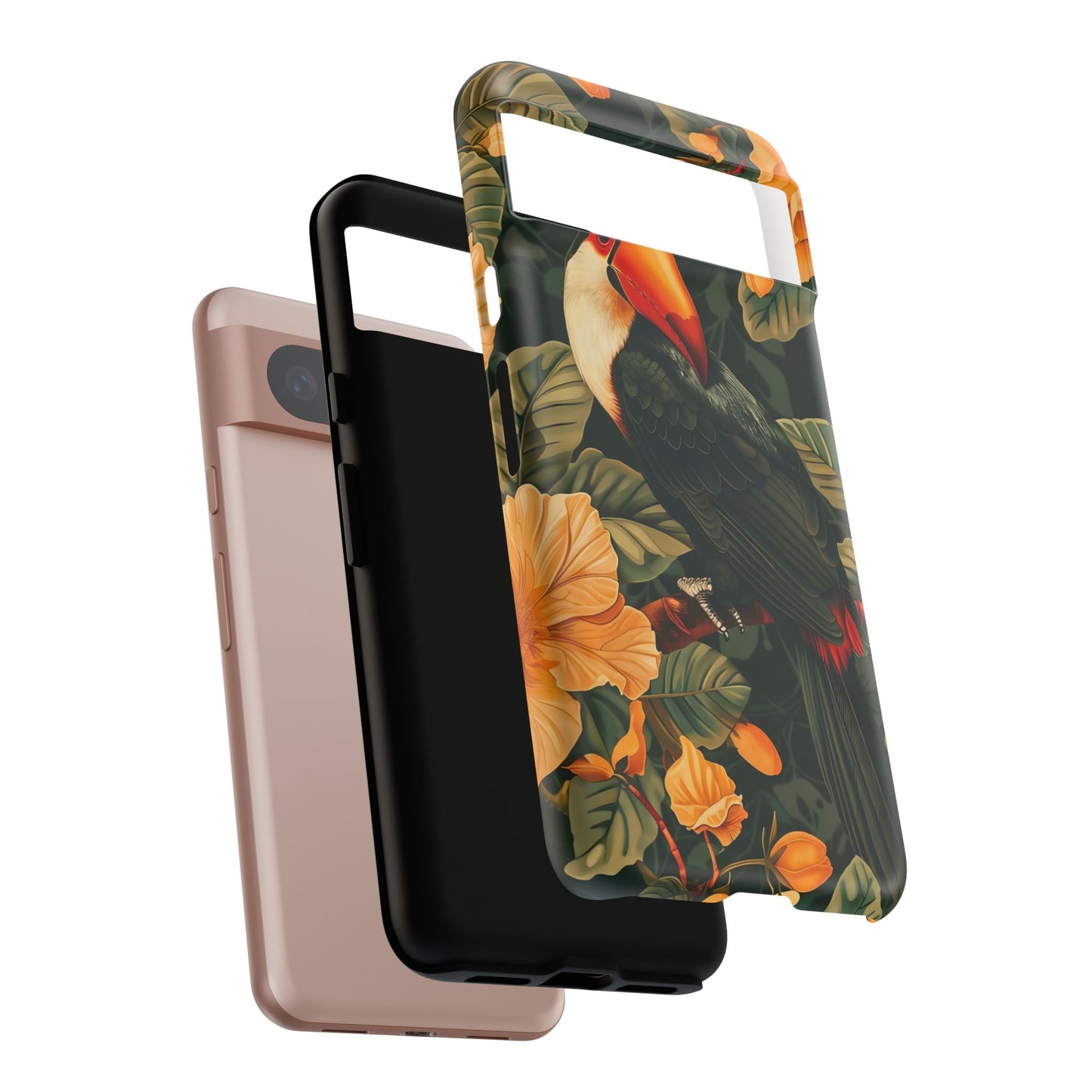 Tropical Toucan Phone Case, Exotic Bird Cover, Nature Lover Gift, Eco-Friendly Design, Customizable Tech Accessory