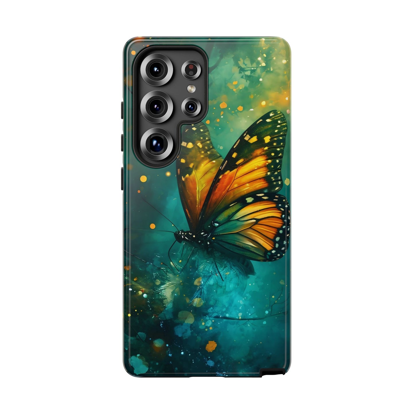 Colorful Butterfly Phone Case, Tough Cases for iPhone and Samsung, Cute Tech Accessories, Nature Lovers Gift, Vibrant Floral Design