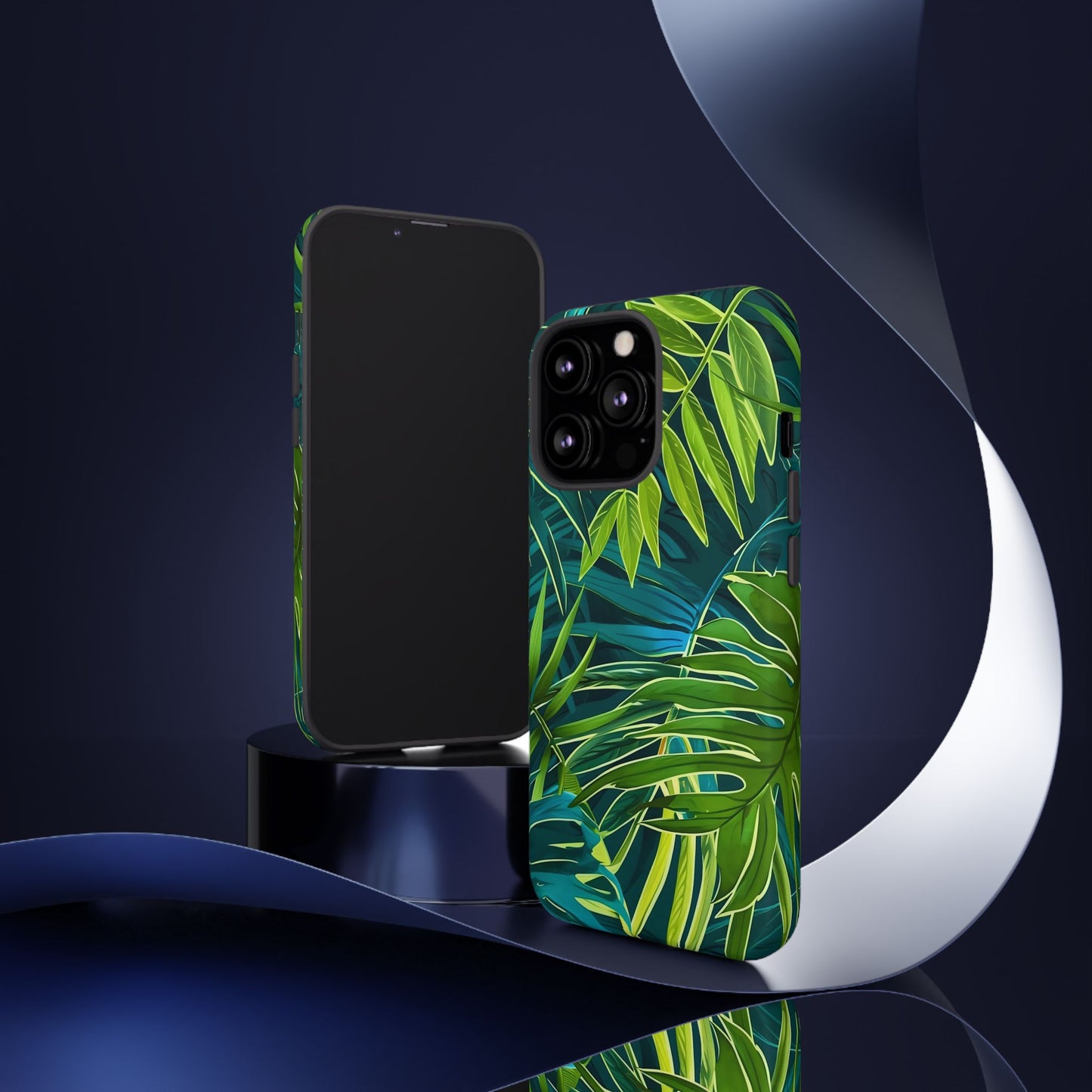 Tropical Phone Case - Durable Green Leaf Design, Eco-Friendly Gift, Trendy Accessory, Nature Lover's Case, Summer Vibes