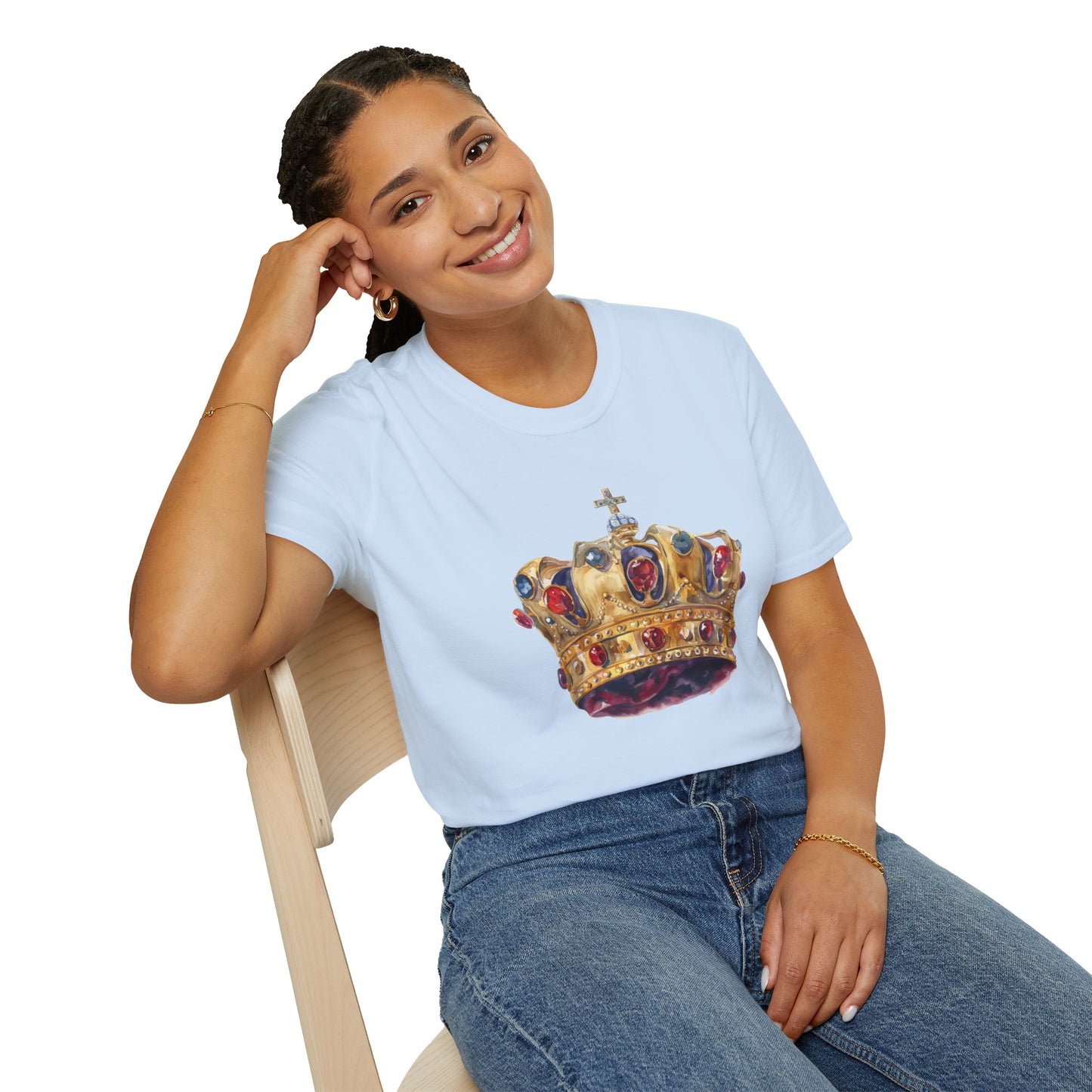 Unisex Softstyle T-Shirt - British Royal Crown Design