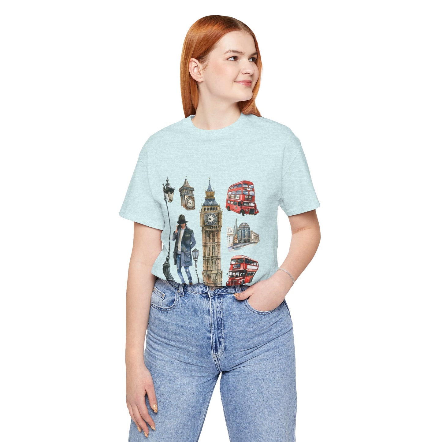 Unisex Jersey Short Sleeve Tee - Old World Charm - Vintage English Icons