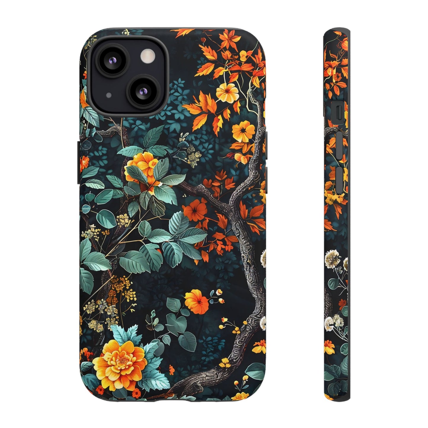Floral Phone Case | Tough Cases, Protective Cover, Gift for Her, Autumn Vibes, Floral Phone Accessory, Unique Design