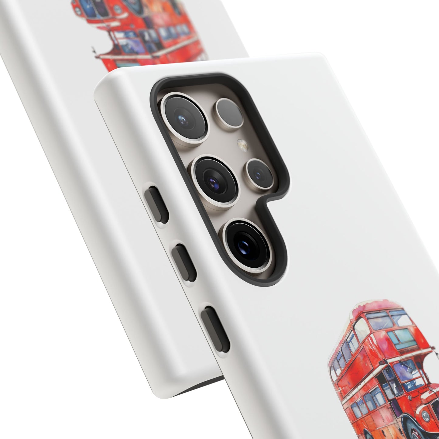 Vintage Red Double-Decker Bus Phone Case - Tough & Stylish