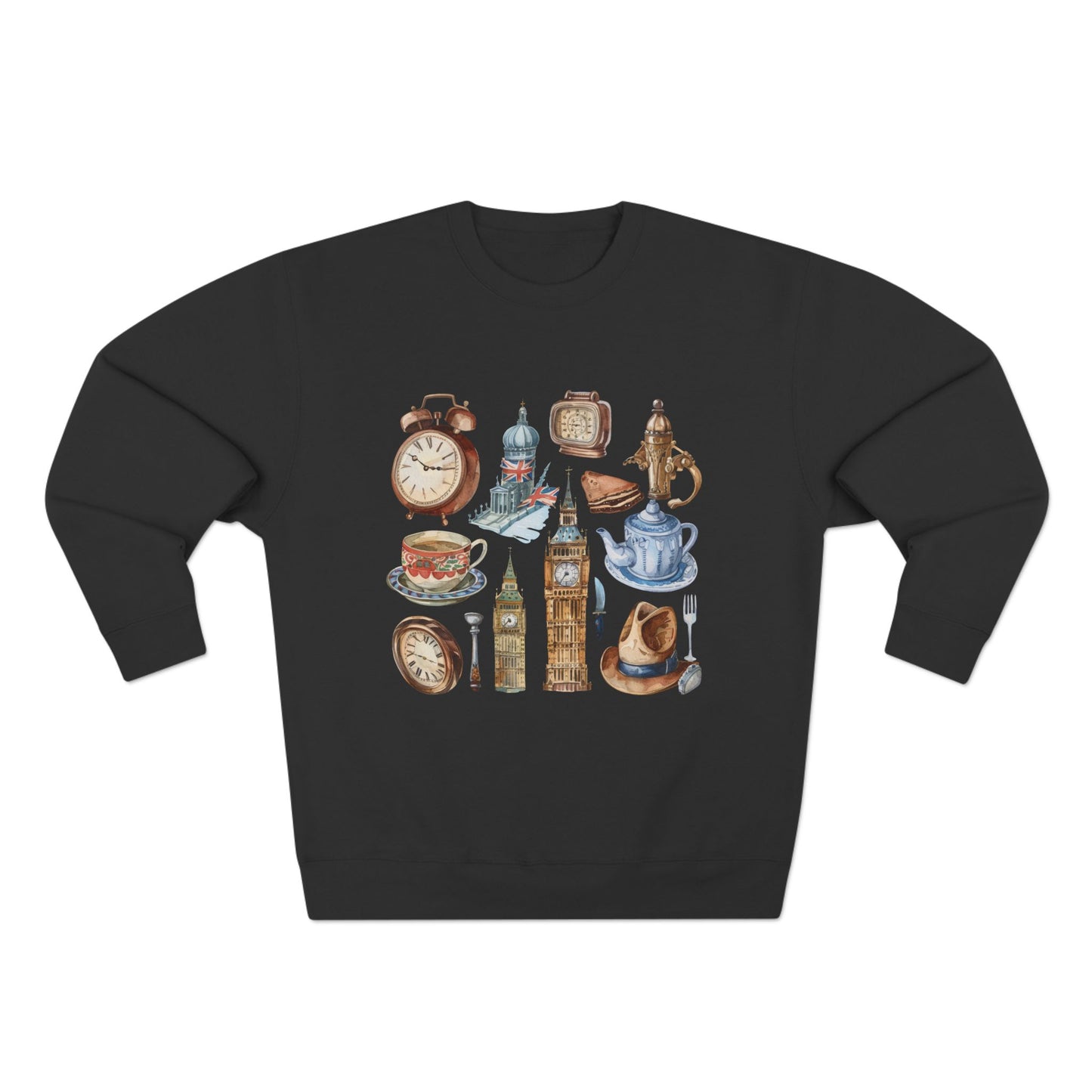 Unisex Crewneck Sweatshirt - Vintage London Icons