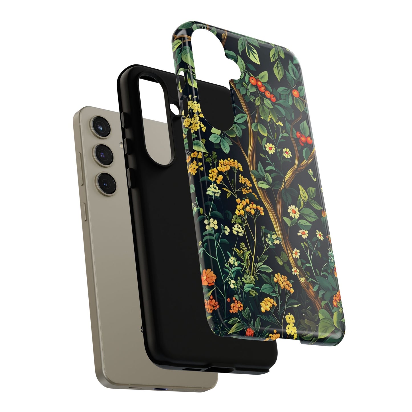 Floral iPhone Case, Nature Inspired Tough Case, Botanical Phone Cover, Eco-Friendly Gift, Unique Floral Design