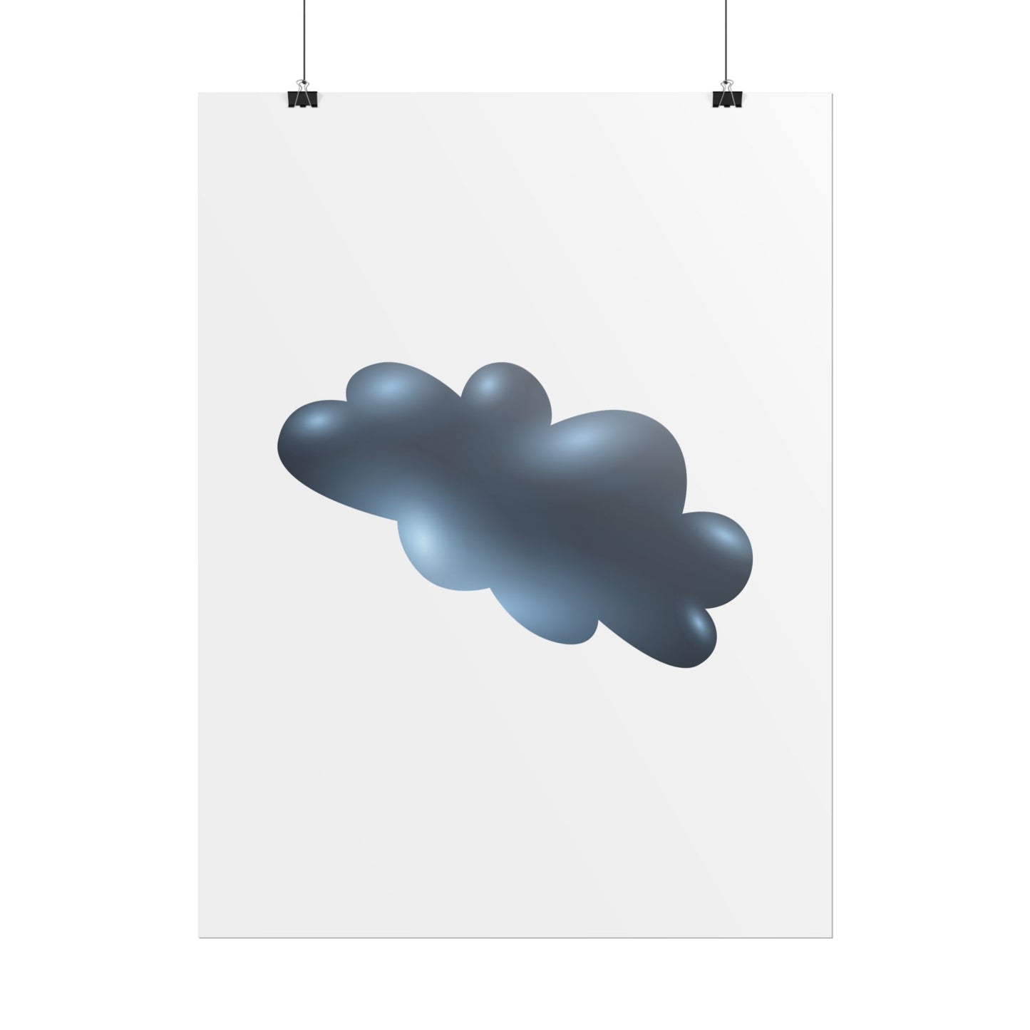 Cloud Art Print, Modern Decor, Minimalist Wall Art, Home Office Decor, Unique Gift, Aesthetic Poster
