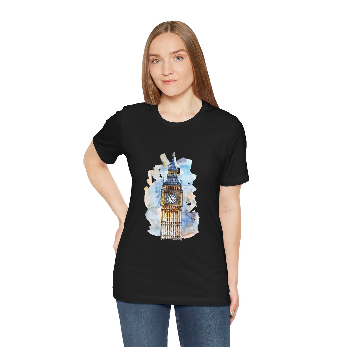 Unisex Jersey Short Sleeve Tee - Iconic Big Ben Clock Tower Design