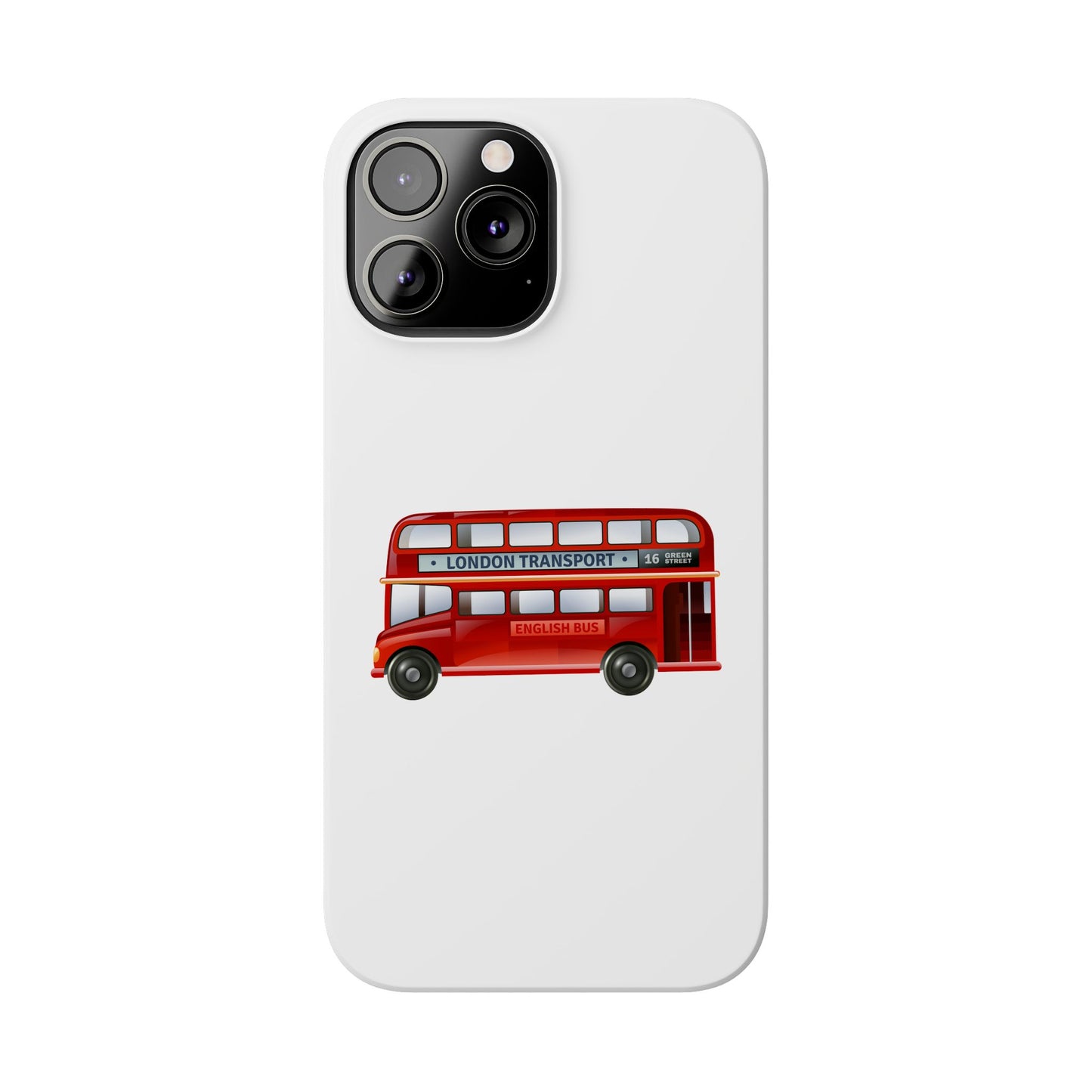 Vintage London Bus Phone Cases | Slim Phone Cover, London Gifts, Travel Accessories, Unique Phone Case, Bus Lover Gift
