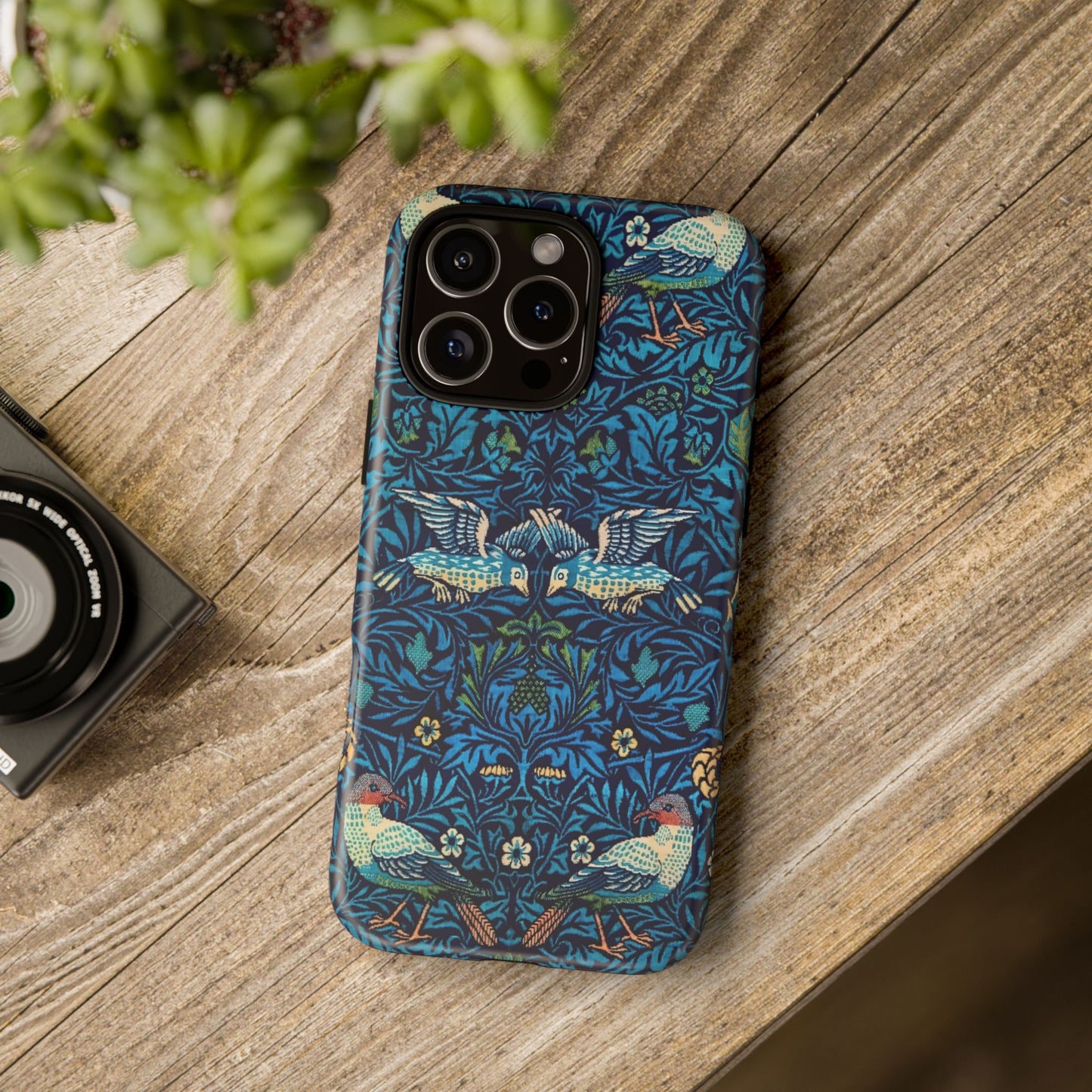 Elegant Bird Pattern Phone Case | Nature Lover Gift, Stylish Mobile Cover, Floral Design, Eco-Friendly, Unique Cell Phone Protector