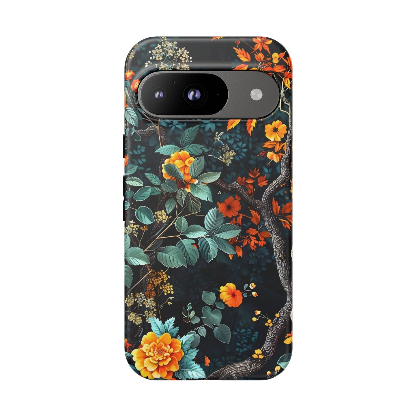 Floral Phone Case | Tough Cases, Protective Cover, Gift for Her, Autumn Vibes, Floral Phone Accessory, Unique Design