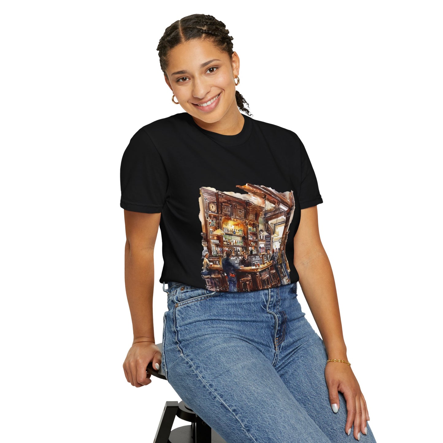 Unisex Garment-Dyed T-shirt - The Classic British Pub