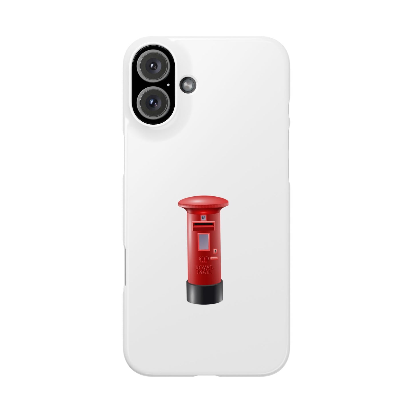 Vintage Post Box Phone Case, Slim Phone Cases, Phone Accessories, Gifts for Mail Lovers, Unique Phone Cover, Red Letterbox Design