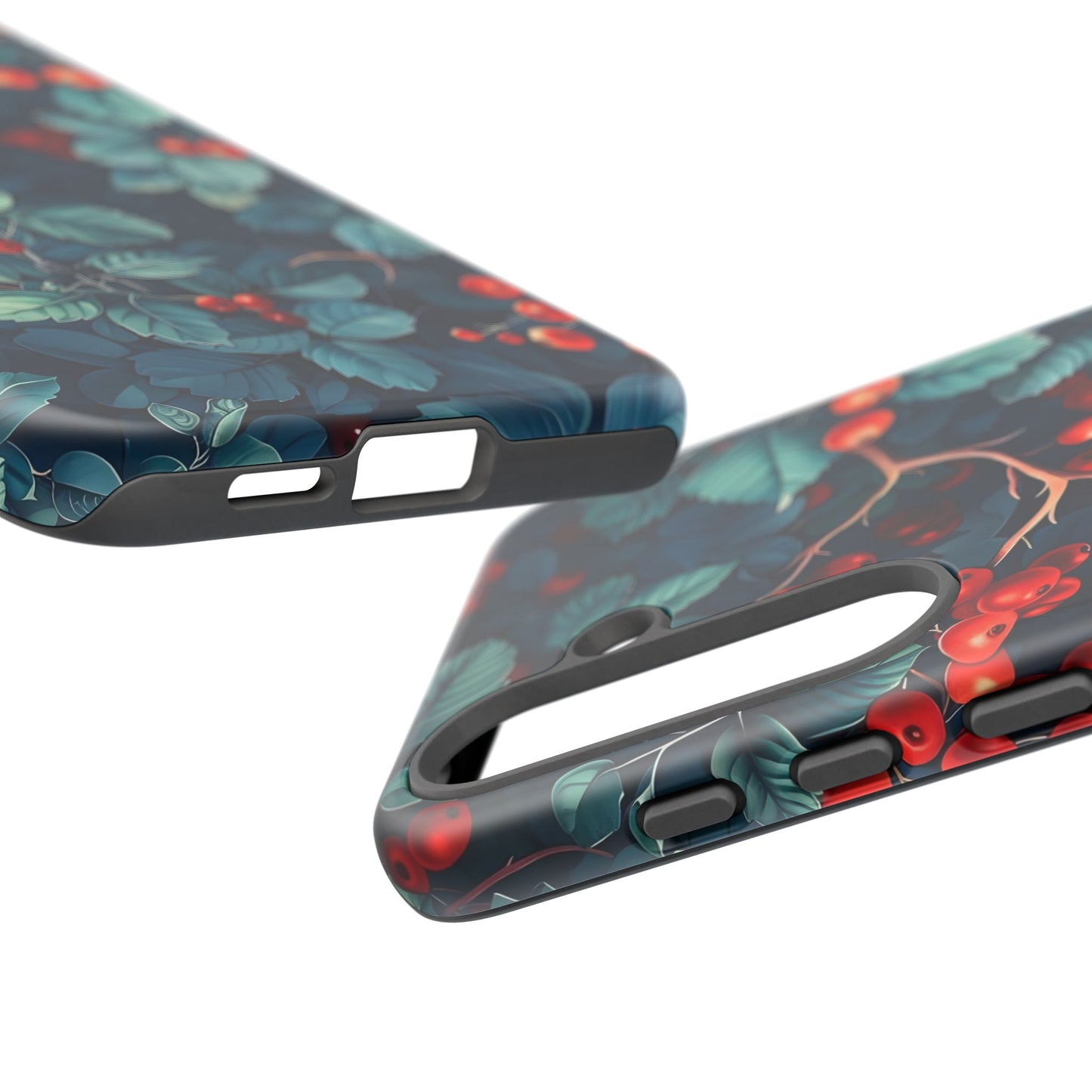 Berry Blossom Phone Case - Nature Lover's Gift, Floral Design, Cute Accessory for Spring, Unique Tech Cover, Perfect for Holidays