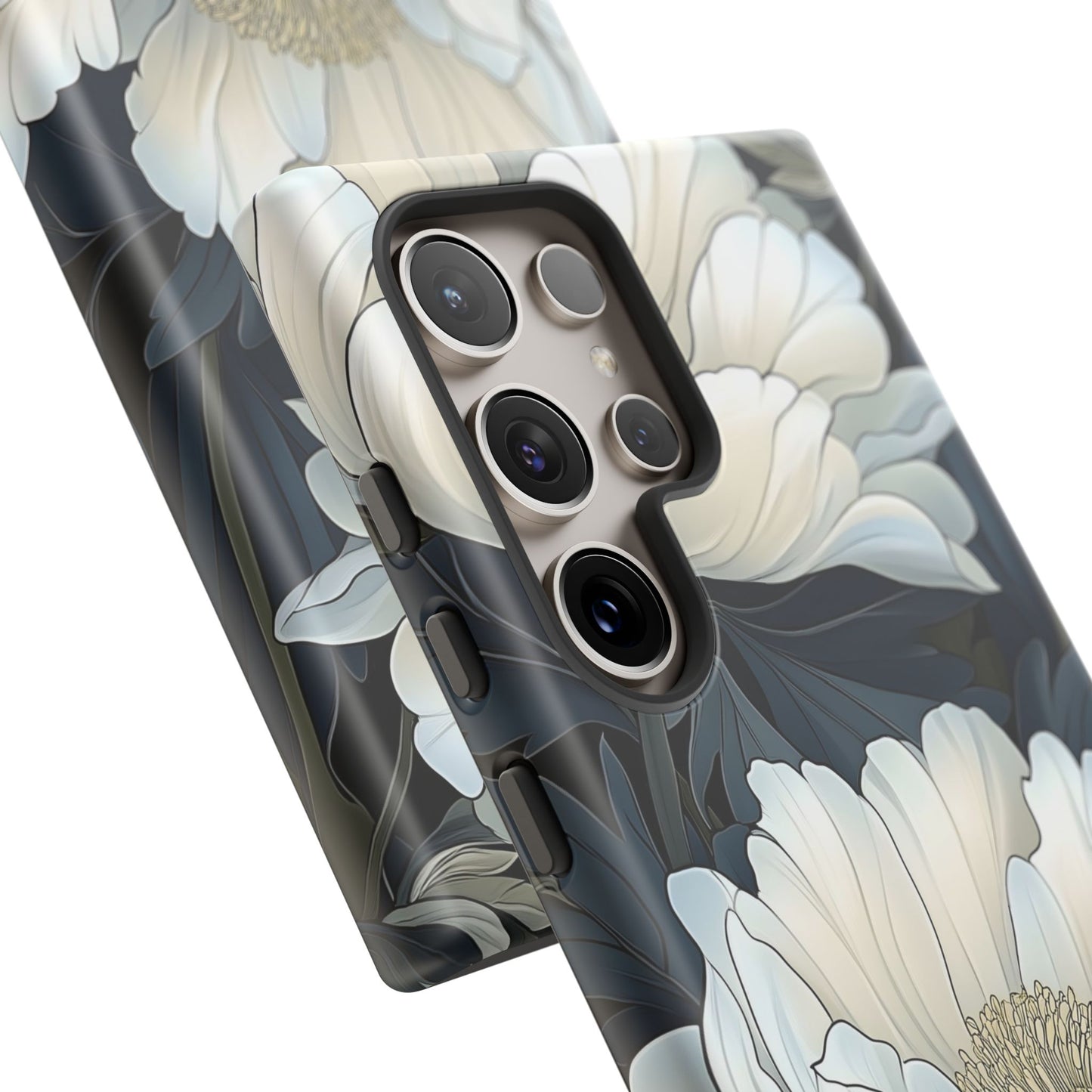 Elegant Floral Phone Case, Floral iPhone Cover, Flower Art Phone Case, Eco-Friendly Mobile Protection, Tough & Stylish Phone Case