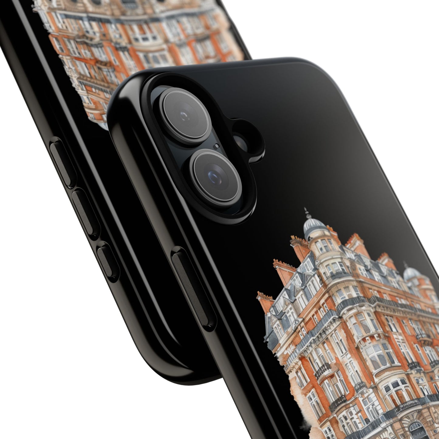Cityscape Phone Case, Tough Phone Cover, Urban Art Case, Vintage Architecture Design, Gift for Travelers, Stylish Phone Accessory