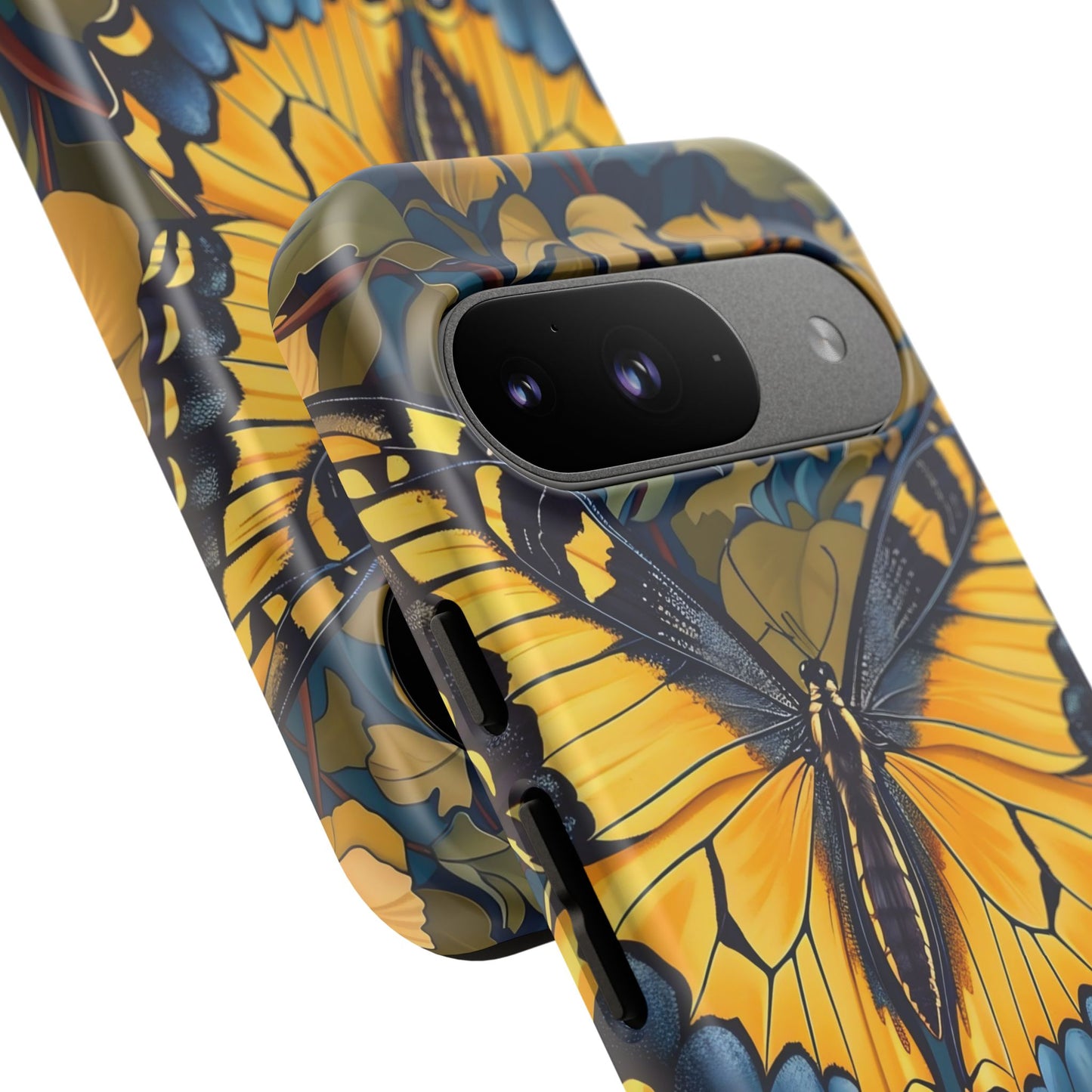 Colorful Butterfly Phone Case, Floral Design, Tough Cases, Protective Cover, Gifts for Nature Lovers, Birthday Present