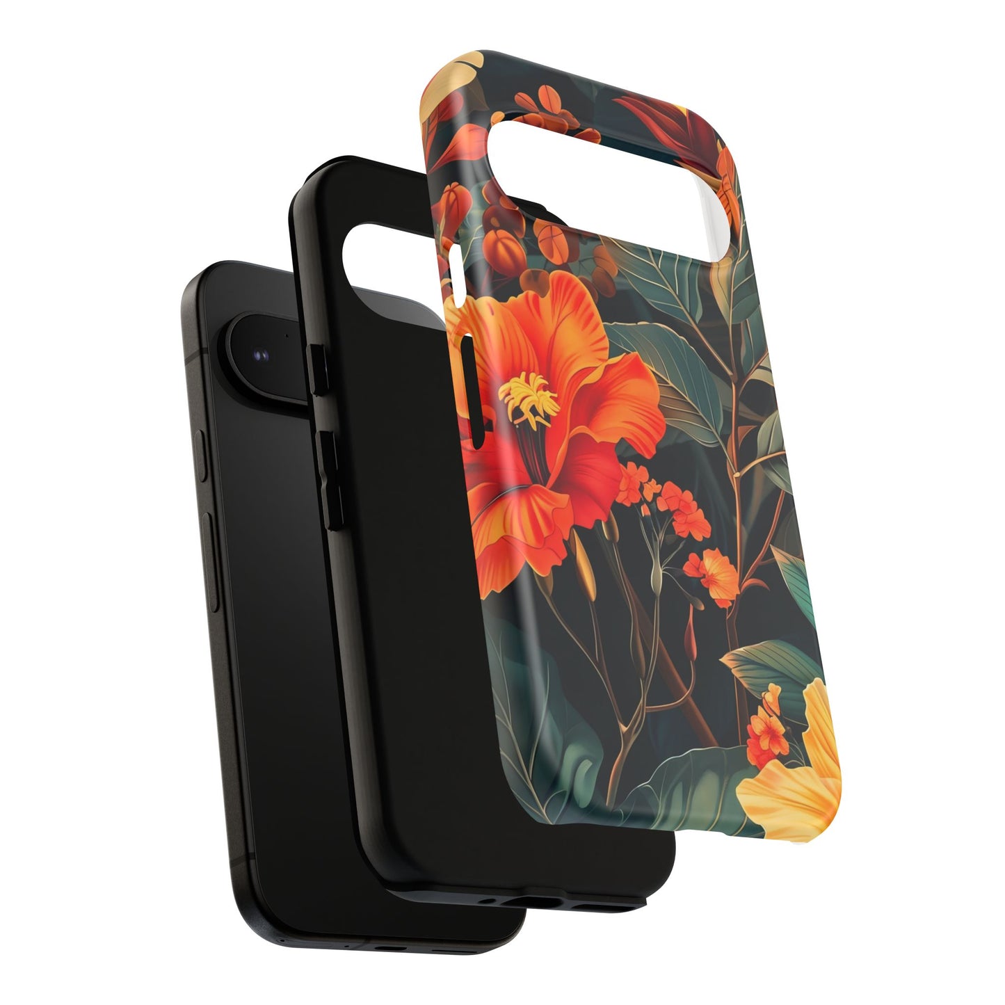 Tough Floral Phone Case | Tropical Vibe, Gift for Nature Lovers, Summer Beach Accessory, Floral Pattern, Trendy Phone Accessories