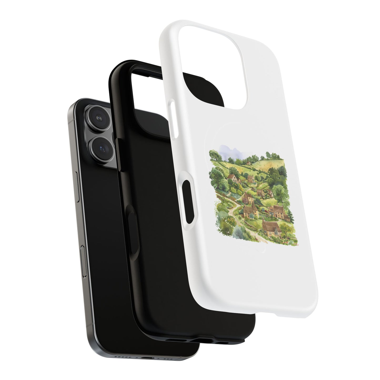 Countryside Scene Magnetic Phone Case, Nature Lover Gift, Customized Phone Cover, Outdoor Adventure Accessory, Eco-Friendly Design