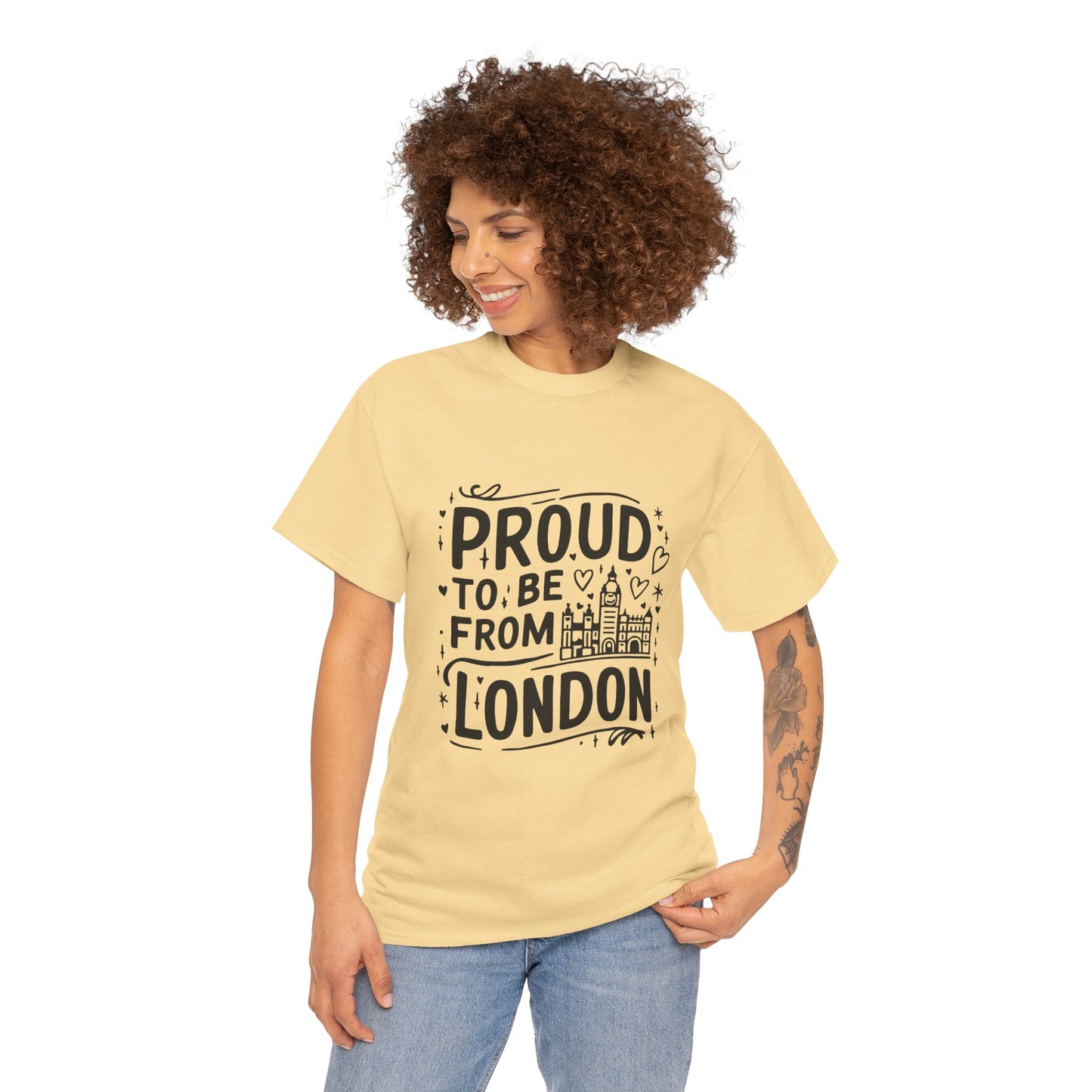 Unisex Heavy Cotton Tee - Proud to be from London
