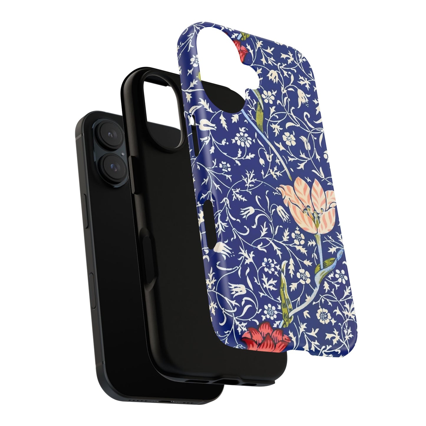 Floral Phone Case, Unique Tough Phone Cover, Gift for Her, Spring Decor, Durable Protective Case, Elegant Floral Design