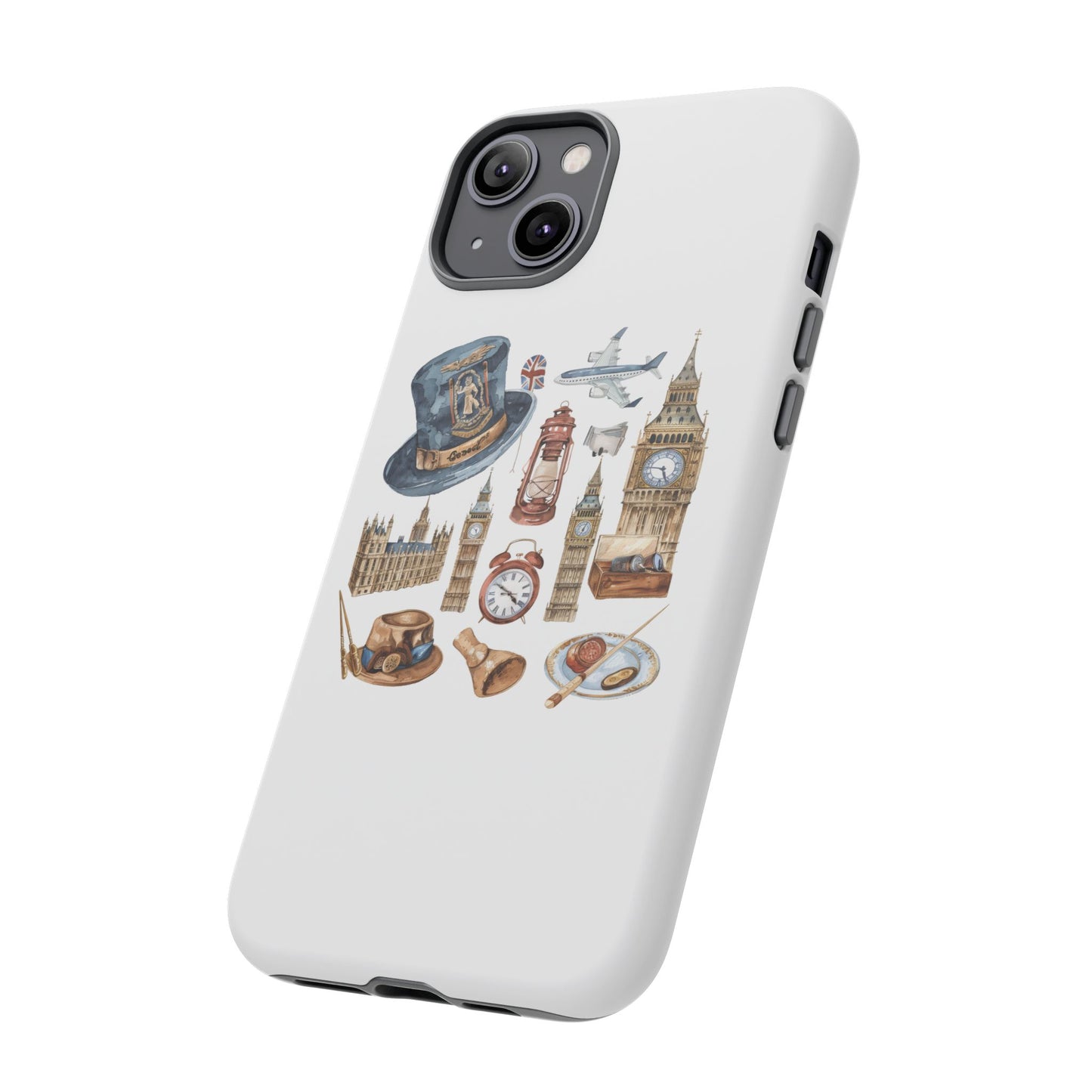 London-Themed Phone Case, Durable iPhone Cover, Gift for Travelers, Unique Cell Phone Accessories, Stylish Gadget Protection