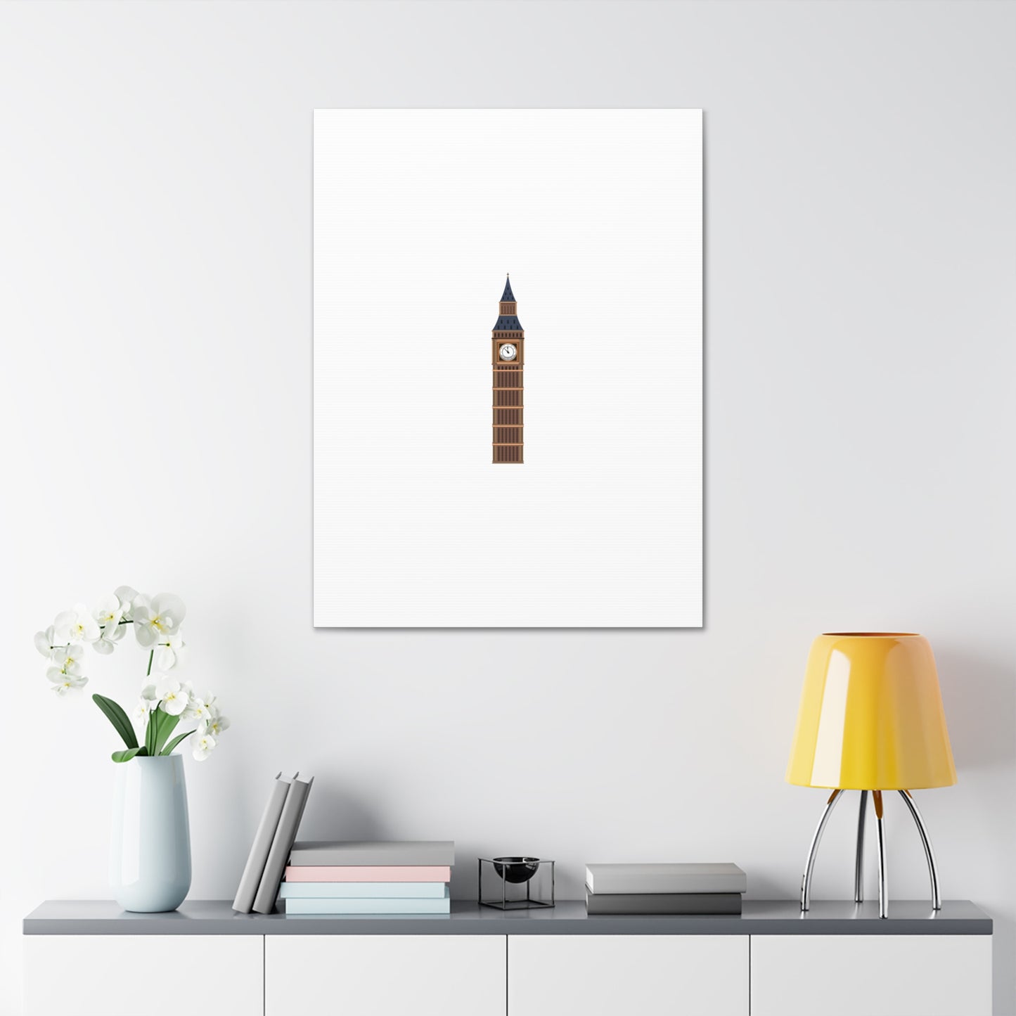 Big Ben Canvas Wall Art, Modern Home Decor, London Decor, Gift for Travel Lovers, Office Wall Art, Minimalist Art Print