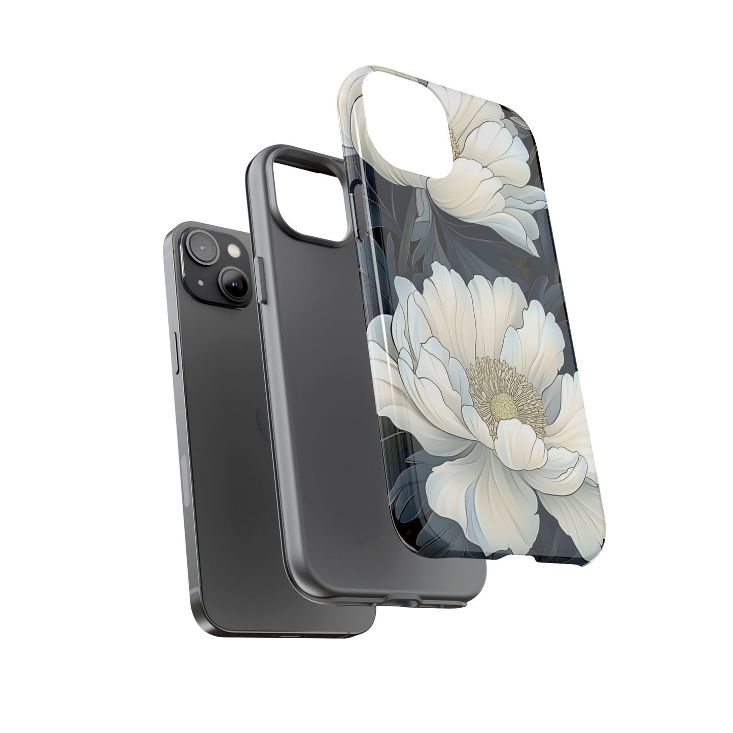 Elegant Floral Phone Case, Floral iPhone Cover, Flower Art Phone Case, Eco-Friendly Mobile Protection, Tough & Stylish Phone Case