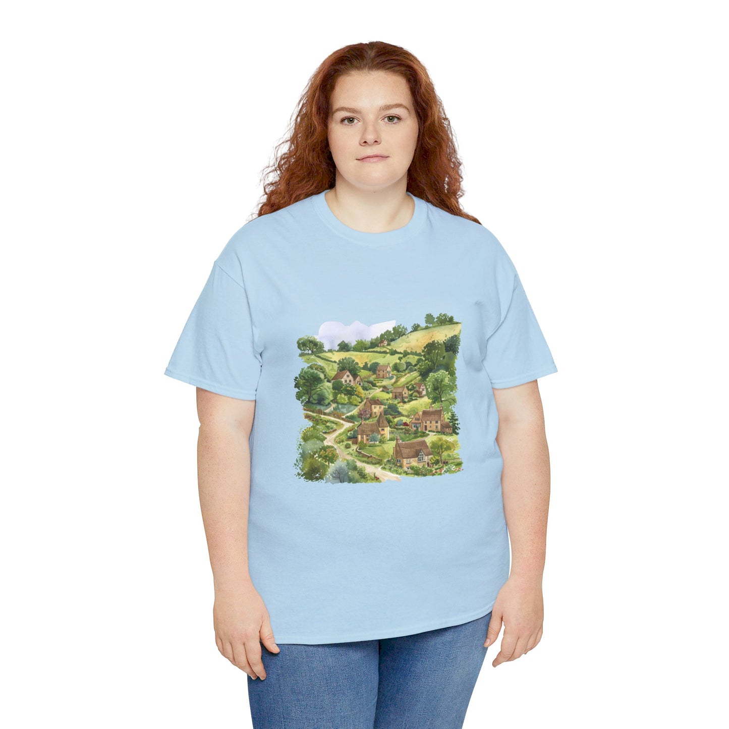 British Nature - Scenic Landscapes and Natural Beauty Trendy Unisex Heavy Cotton T-Shirt