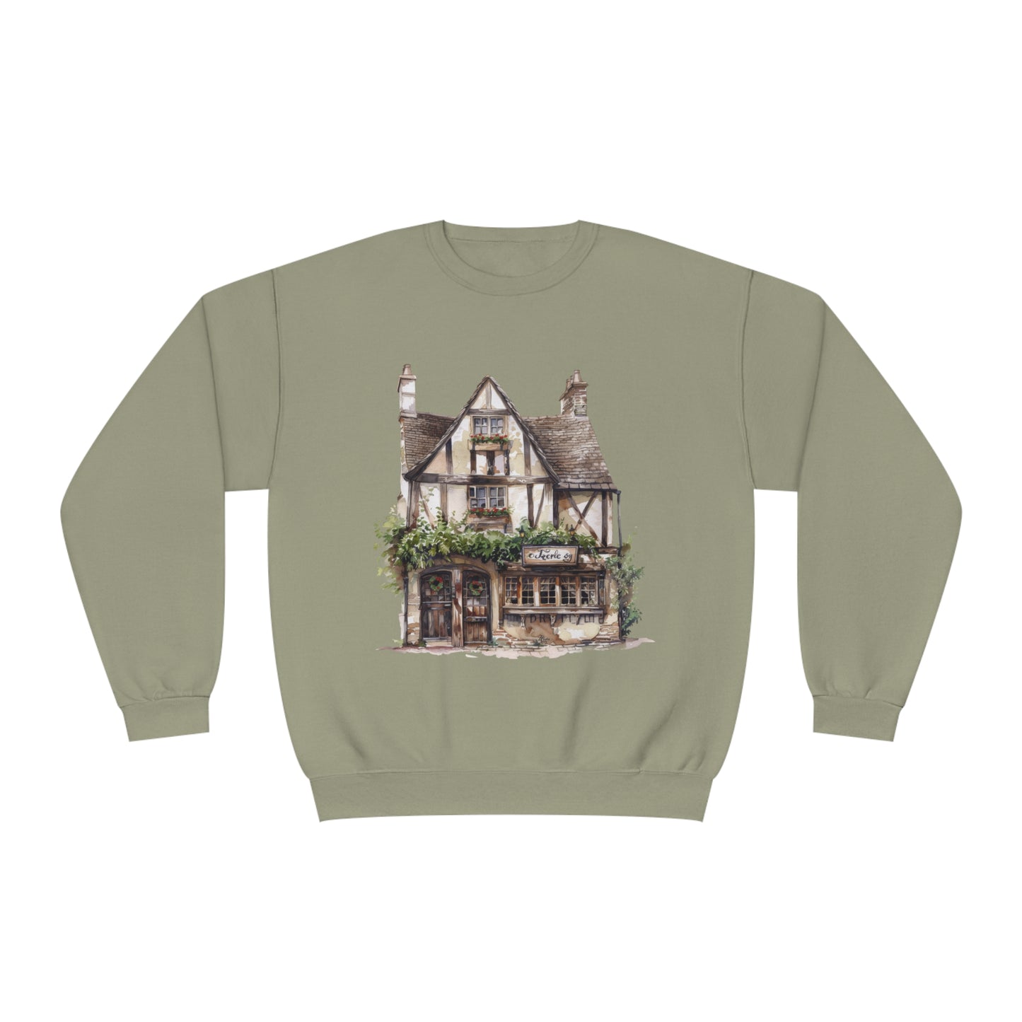 Unisex NuBlend® Crewneck Sweatshirt - British Historic House Classic Architectural Elegance