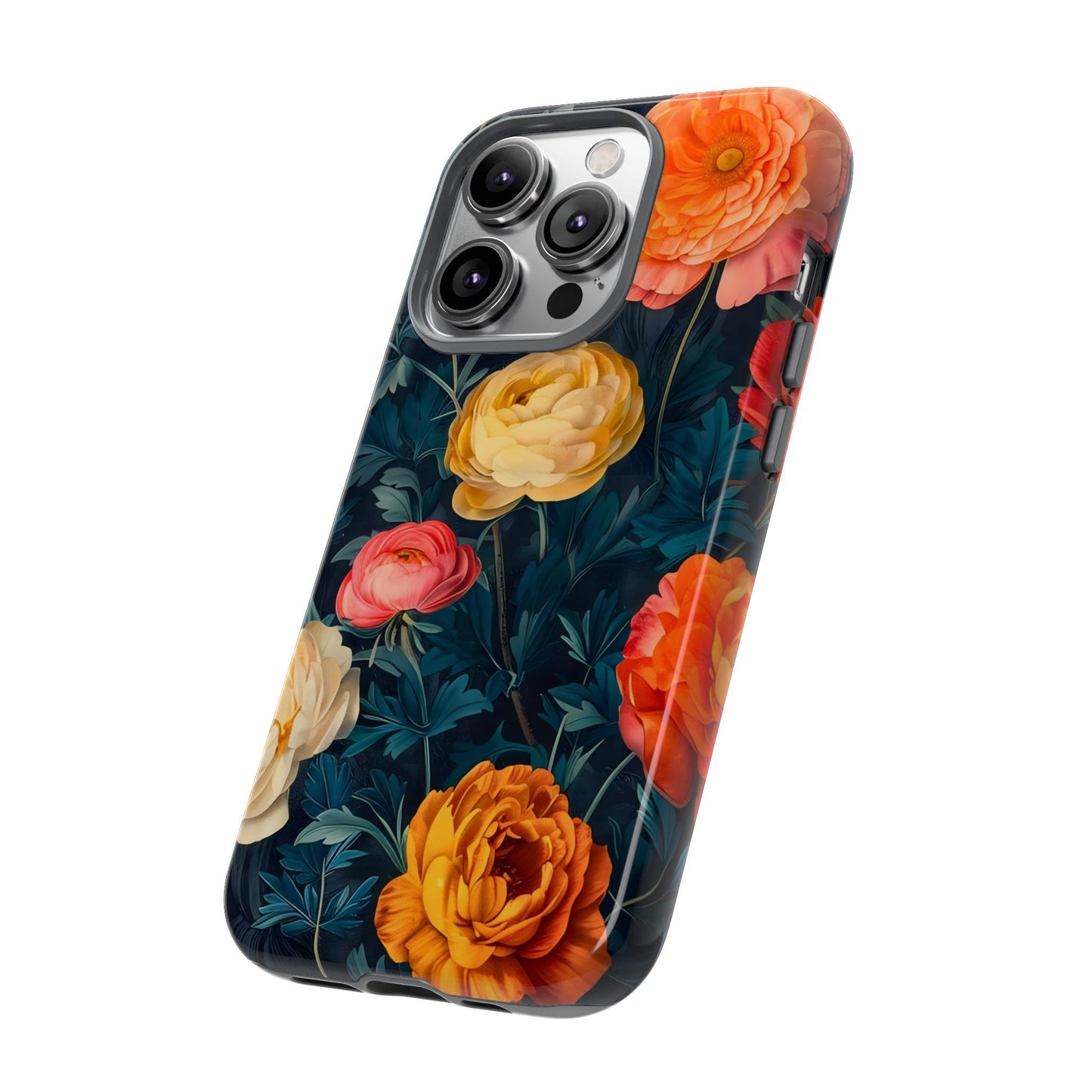 Floral Phone Case - Tough Cases, Stylish Protection, Gift for Flower Lovers, Customizable Cover, Floral Design Mobile Accessory